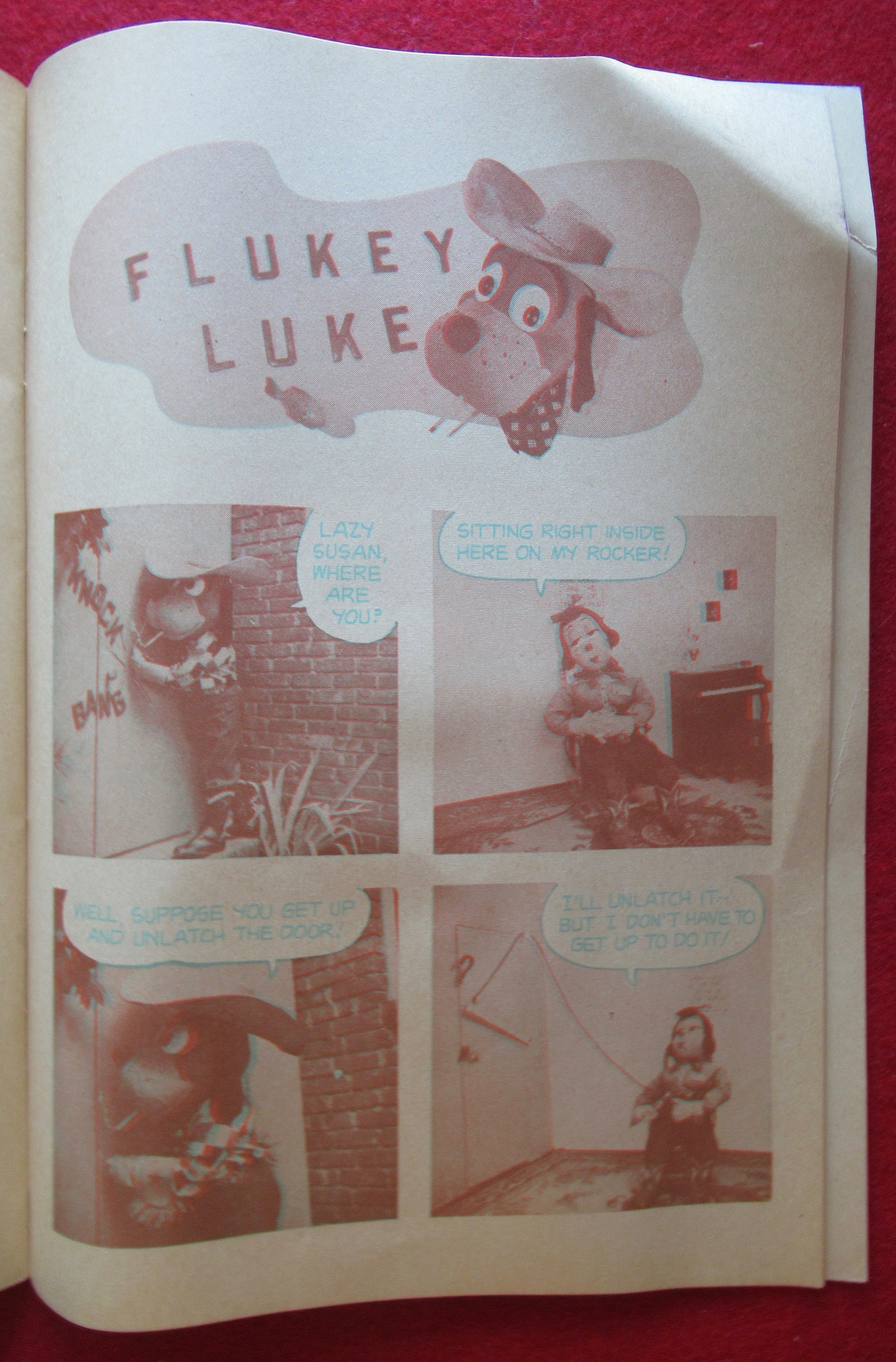 Flukey Luke 3D Comic 1953 Genuine 3 Dimension