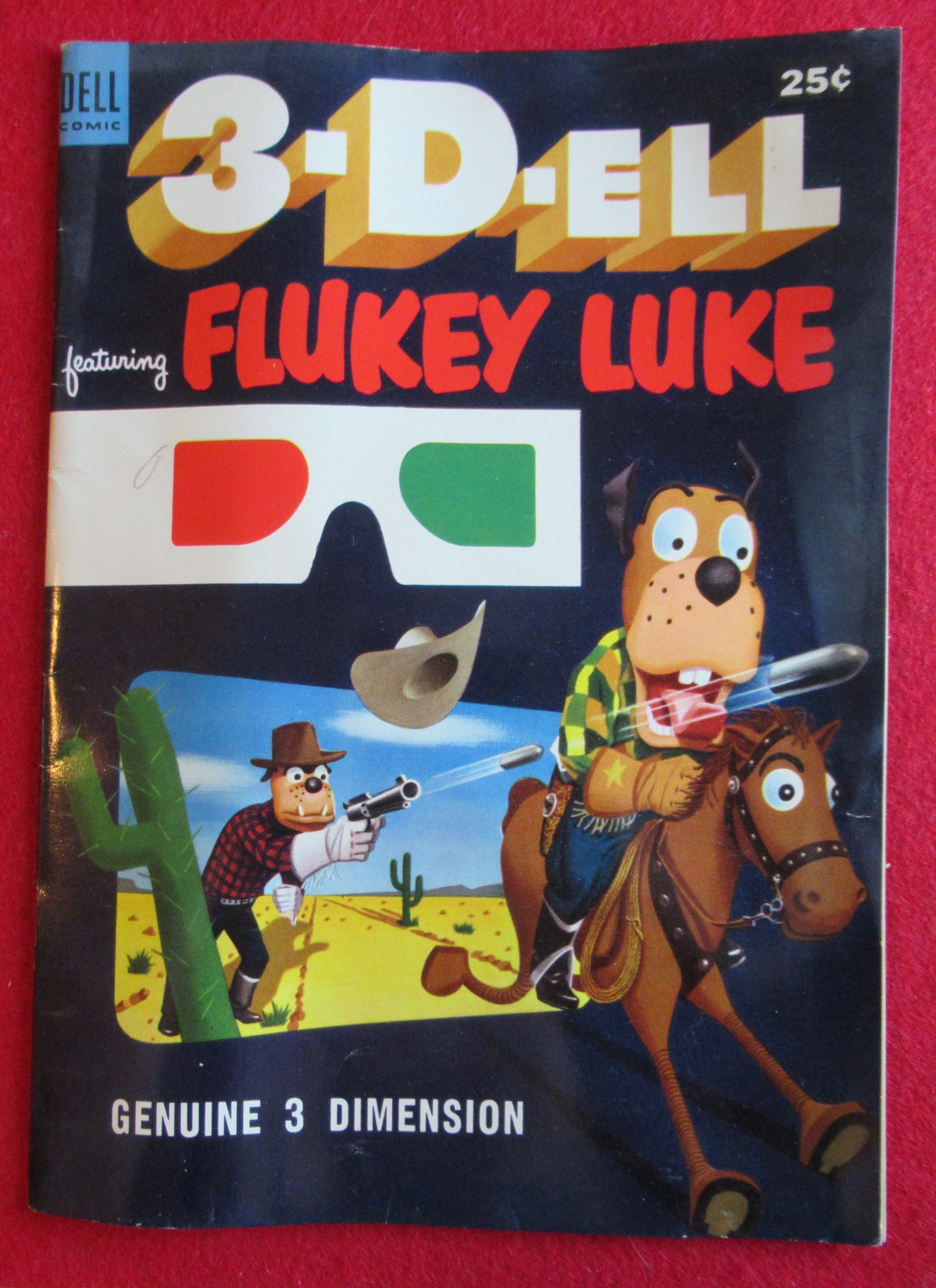 Flukey Luke 3D Comic 1953 Genuine 3 Dimension