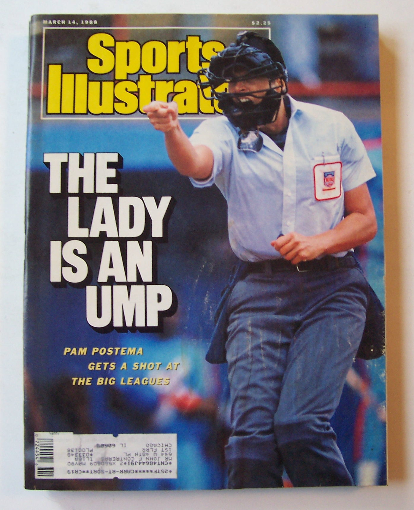 Sports Illustrated Magazine-March 14, 1988-Pam Postema