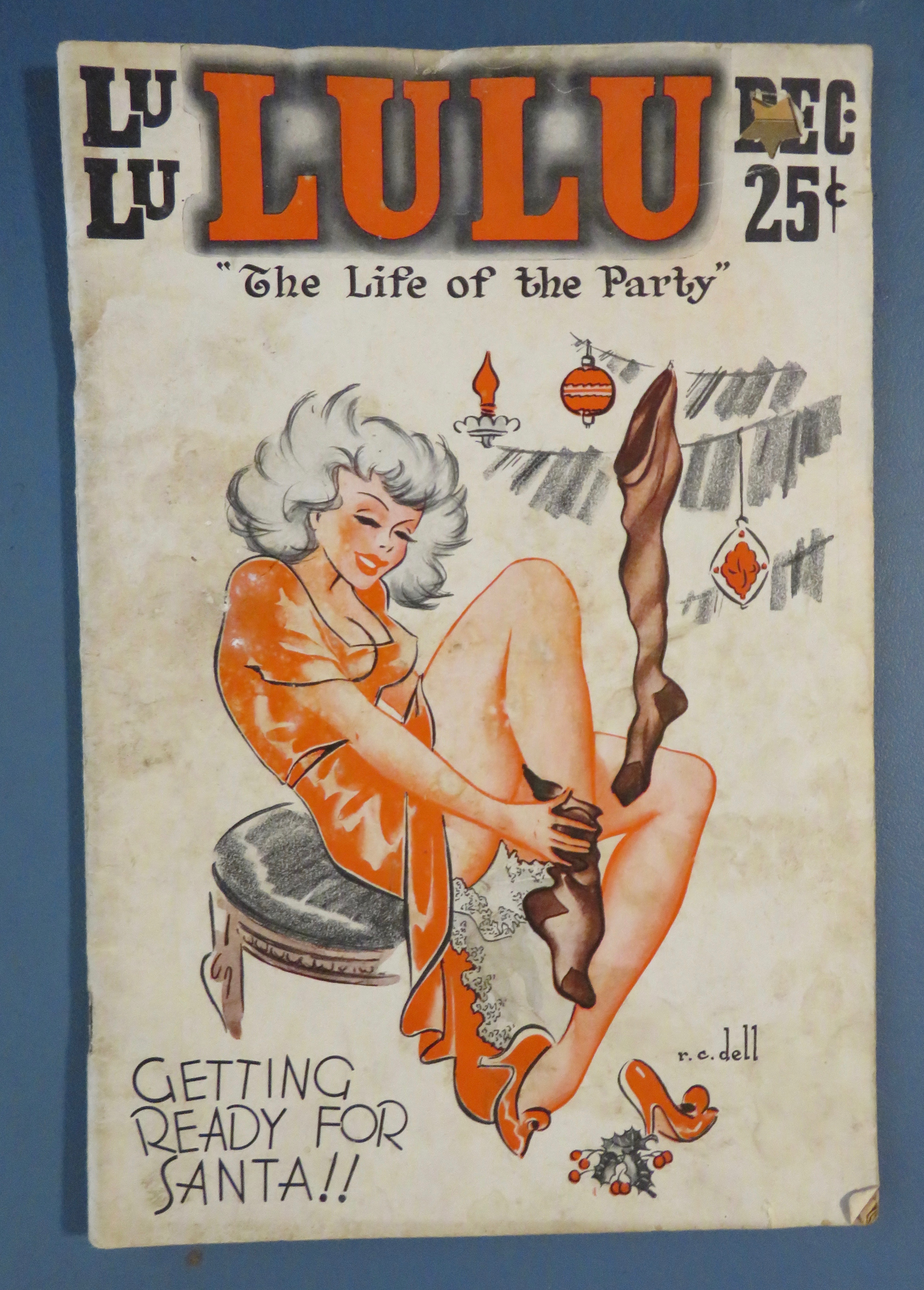Lu Lu Magazine December 1937 Getting Ready For Santa
