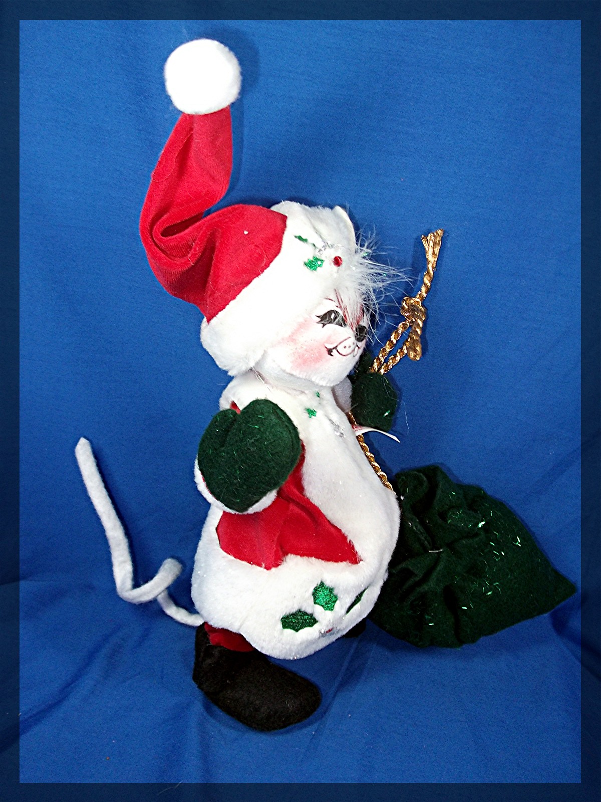 Christmas Annalee Winterberry Santa Mouse 2005