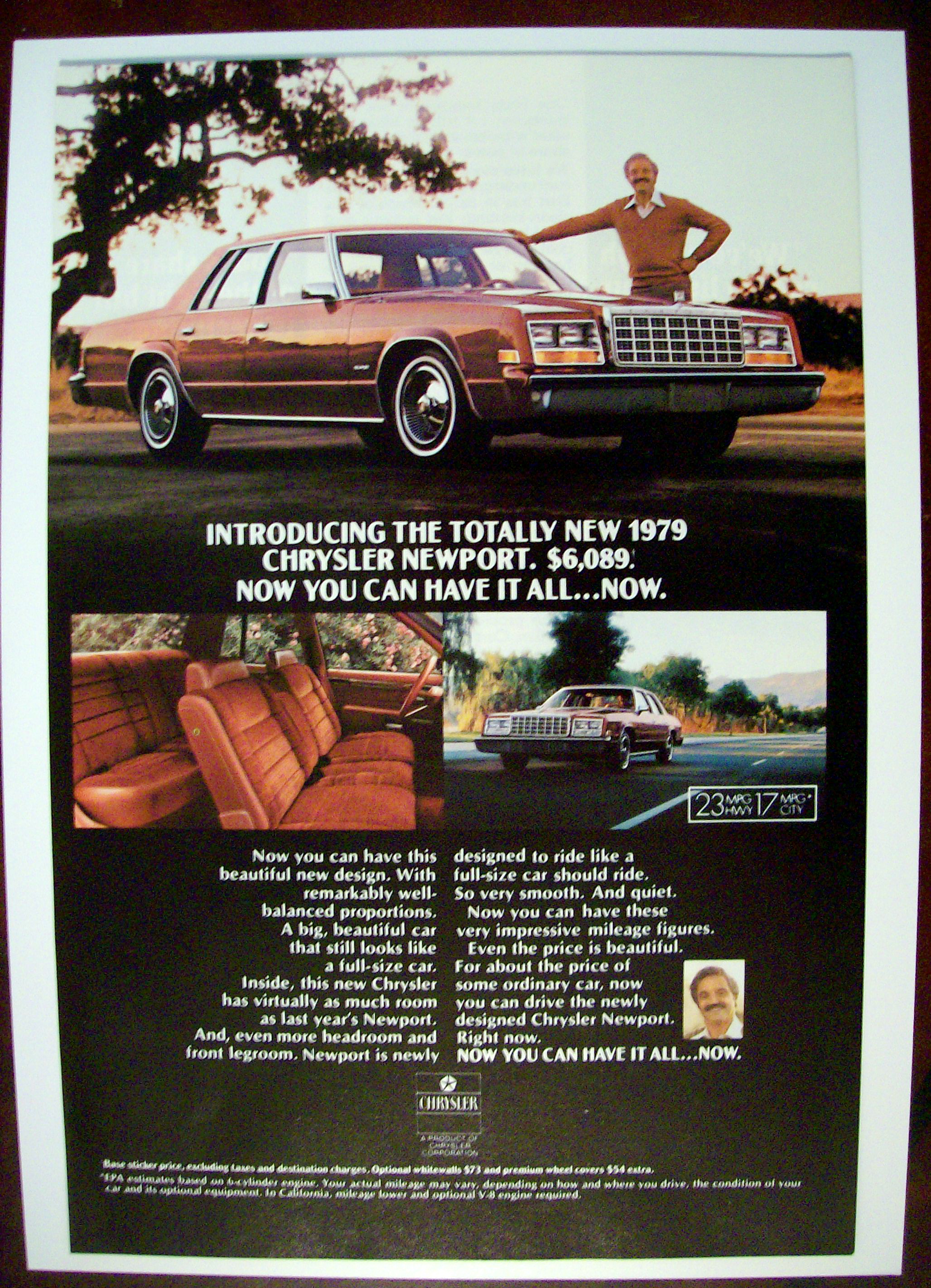 Vintage Ad: 1978 Chrysler Newport with Hal Linden