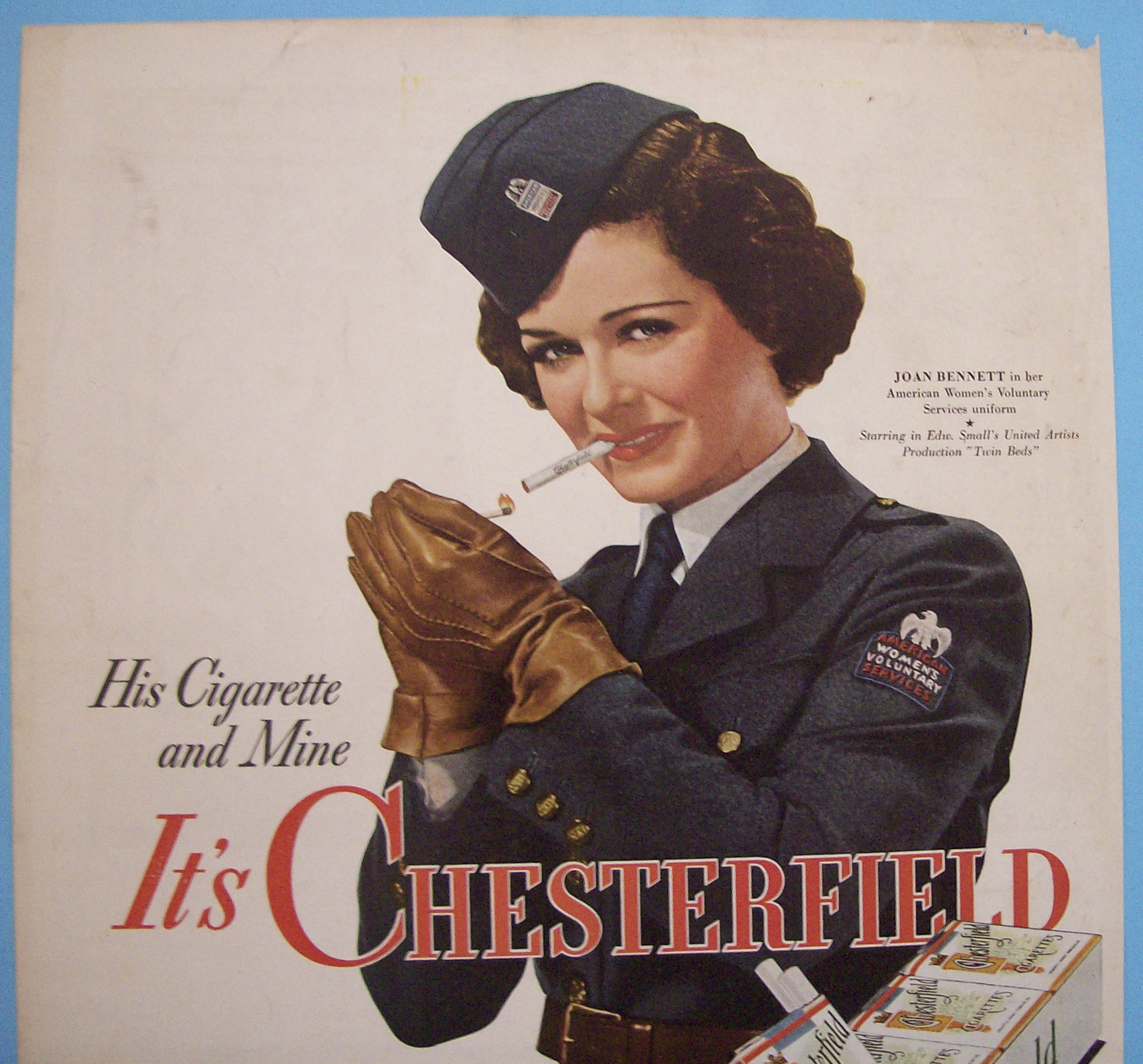 1942 Camel Cigarettes with Joan Bennett