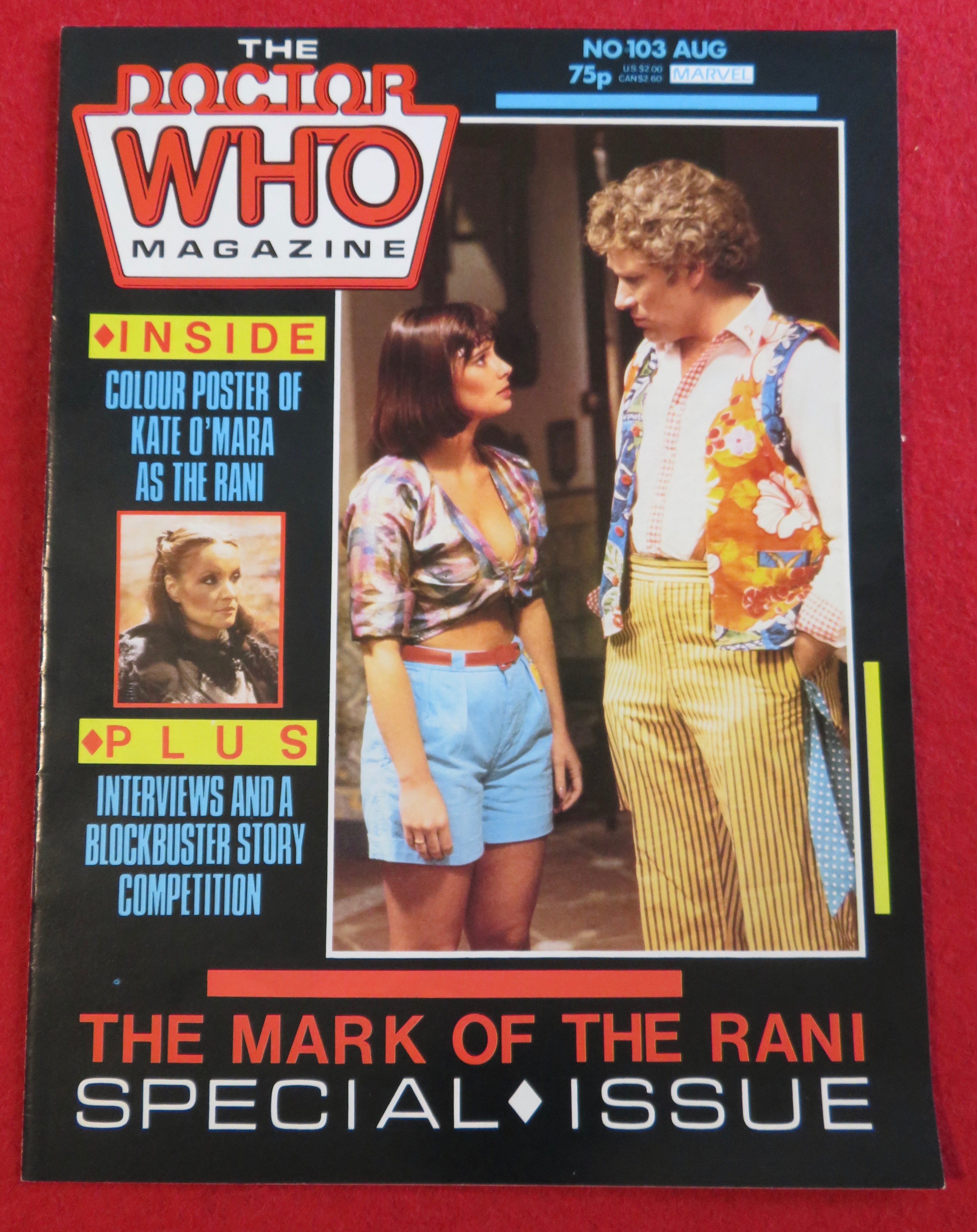 Doctor (Dr) Who Magazine August 1985 Kate O' Mara