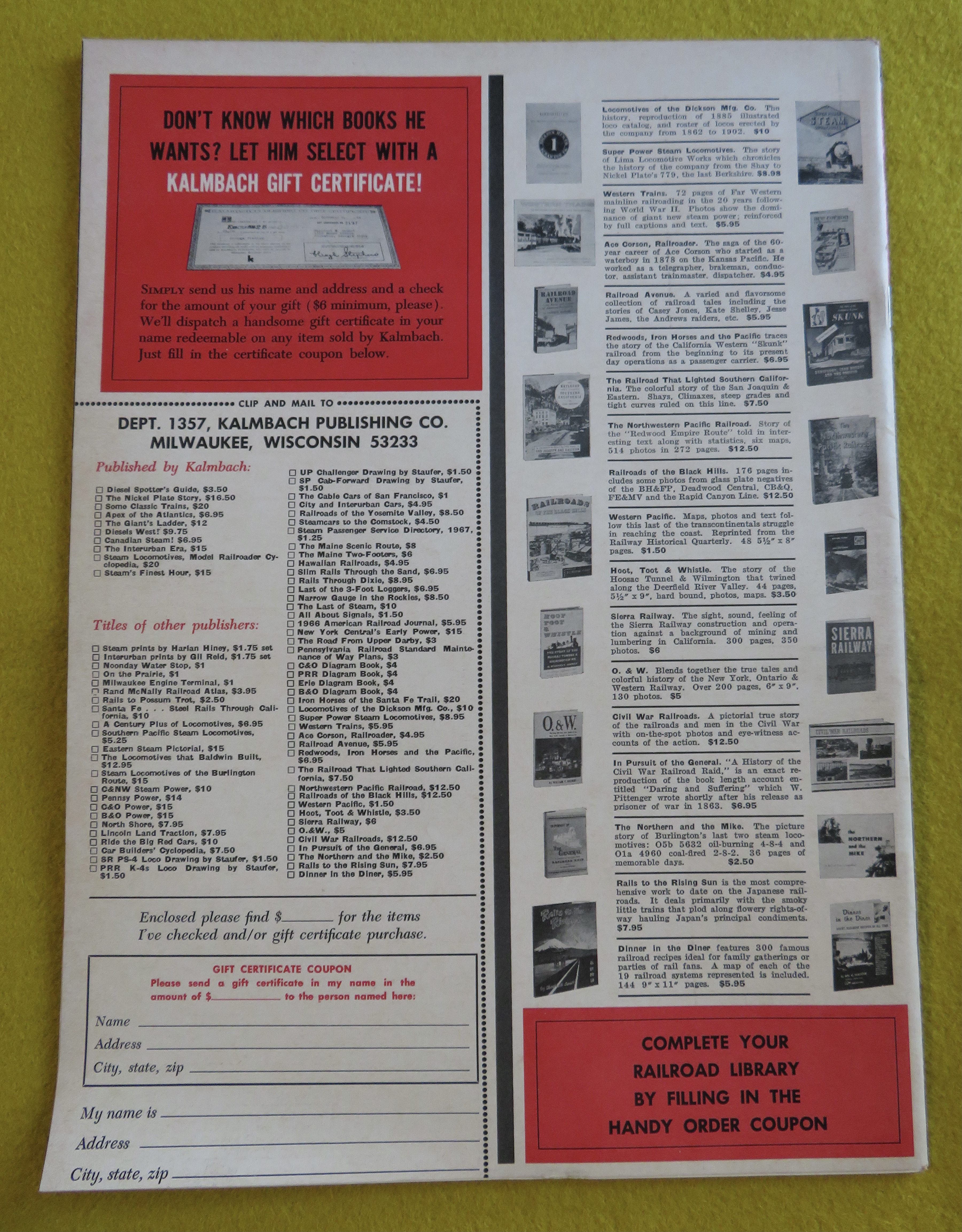 Trains Magazine October 1967