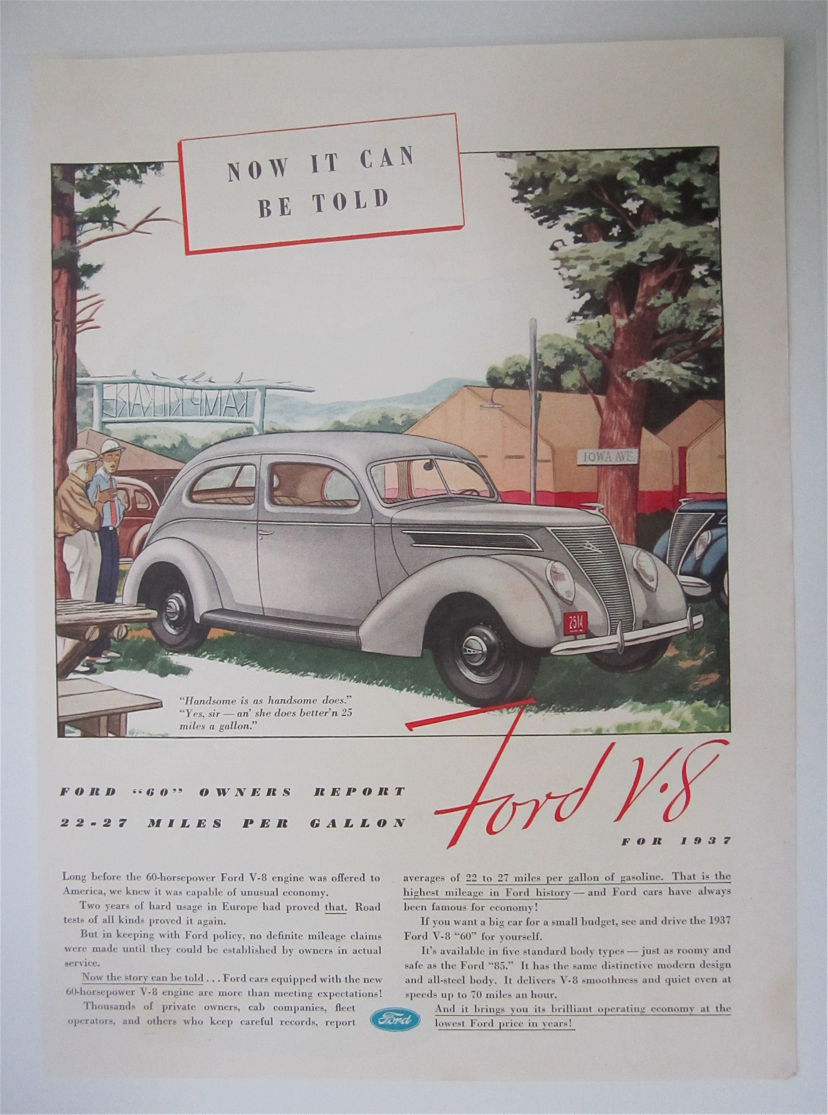 1937 Ford V-8 with Ford V-8 60