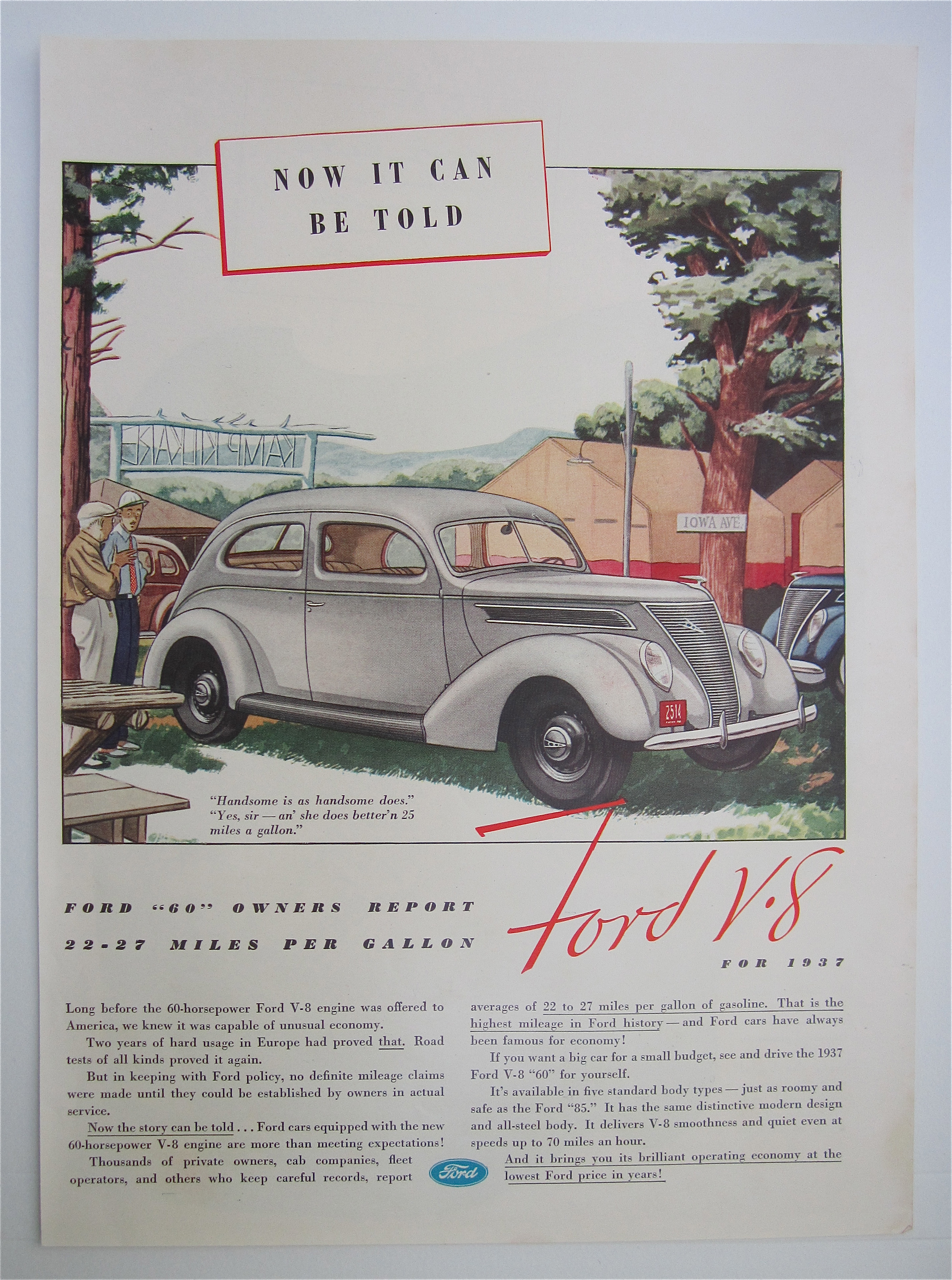 1937 Ford V-8 with Ford V-8 60