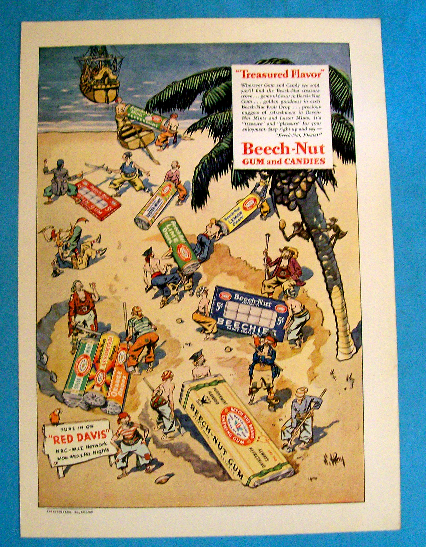 1935 Beech-Nut Gum & Candies with Group Of Pirates