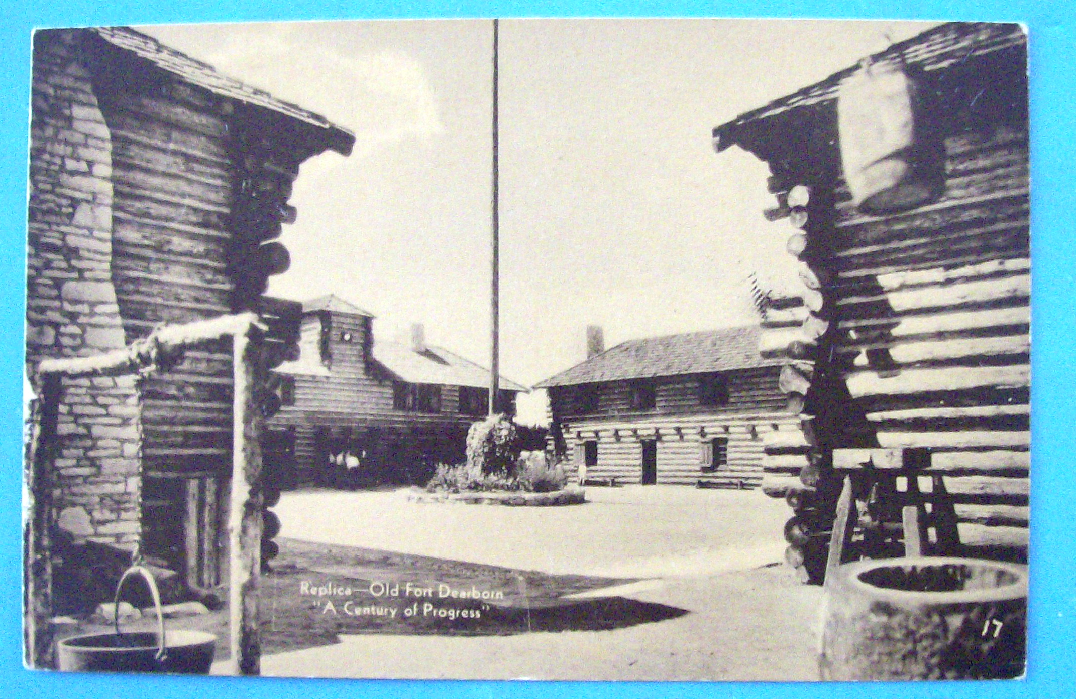 Replica of Fort Dearborn Postcard-Chicago World's Fair