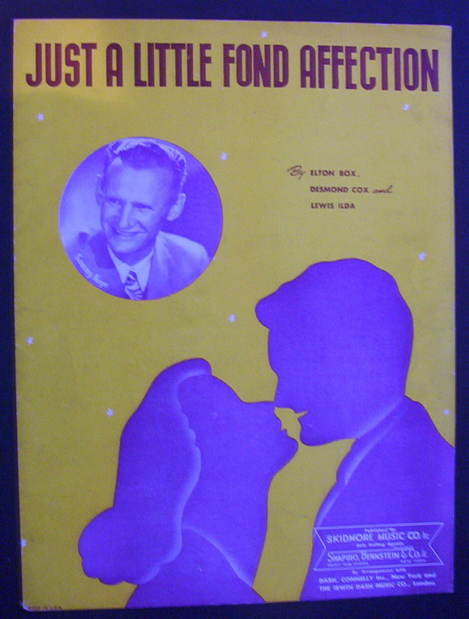 Sheet Music For 1944 Just A Little Fond Affection