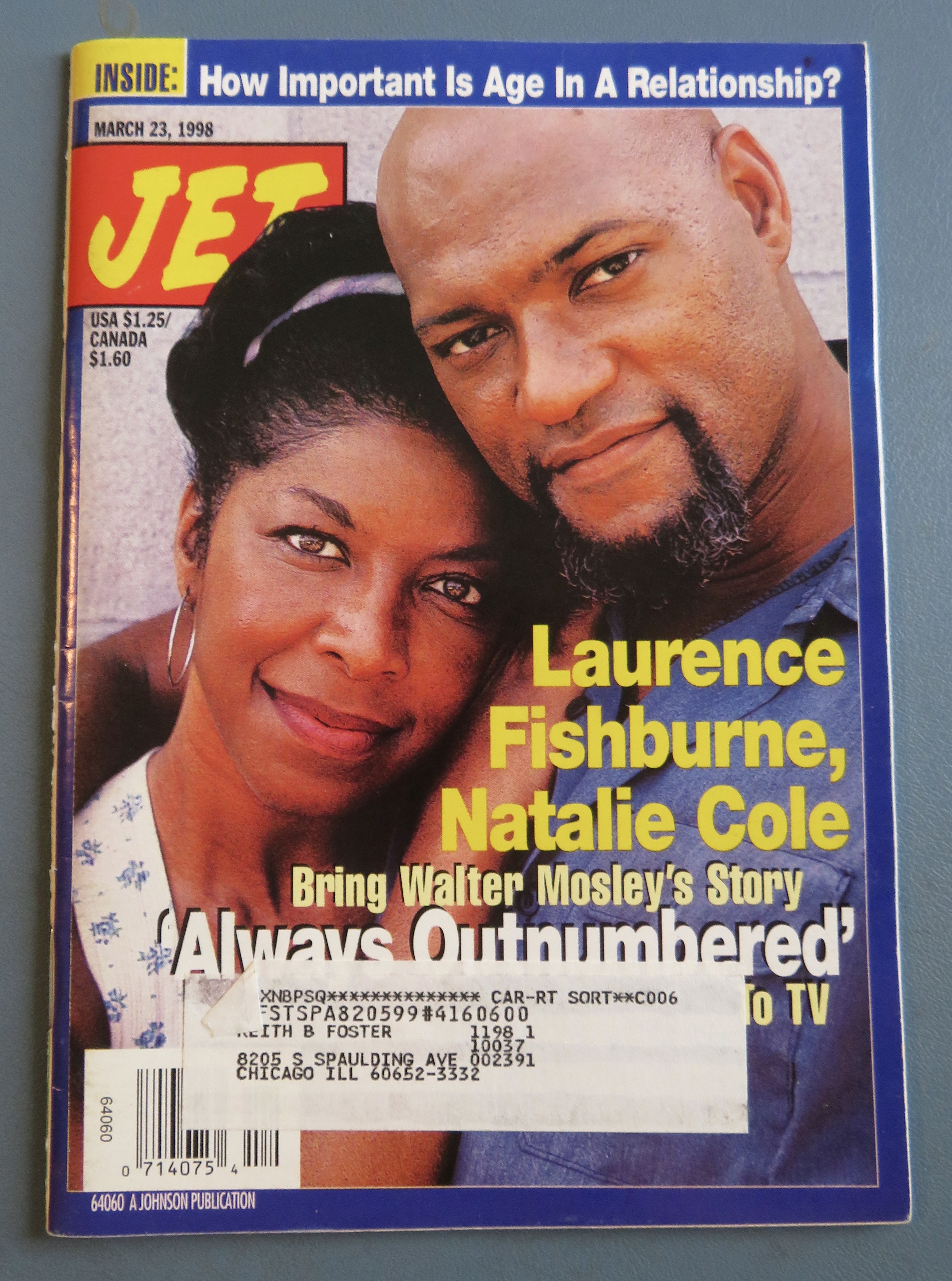 Jet Magazine March 23, 1998 Fishburne & Cole