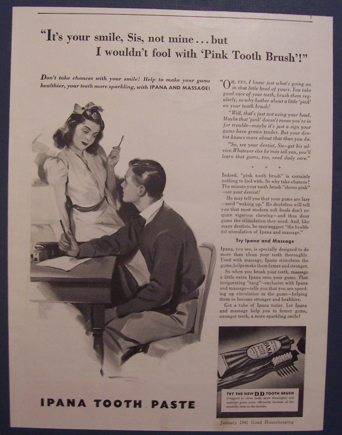 1941 Ipana Tooth Paste