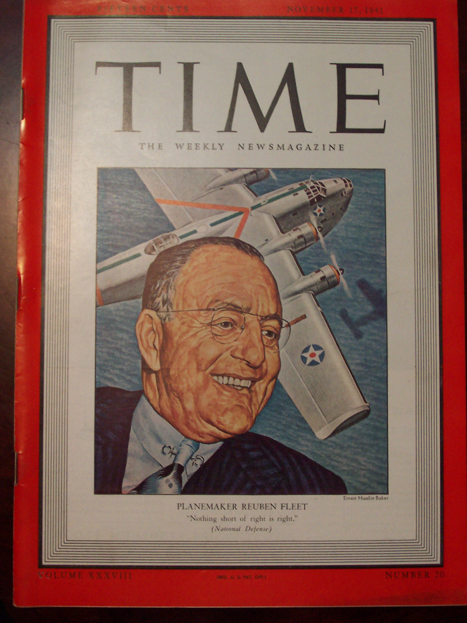 Time Magazine - November 17, 1941 - Reuben Cover