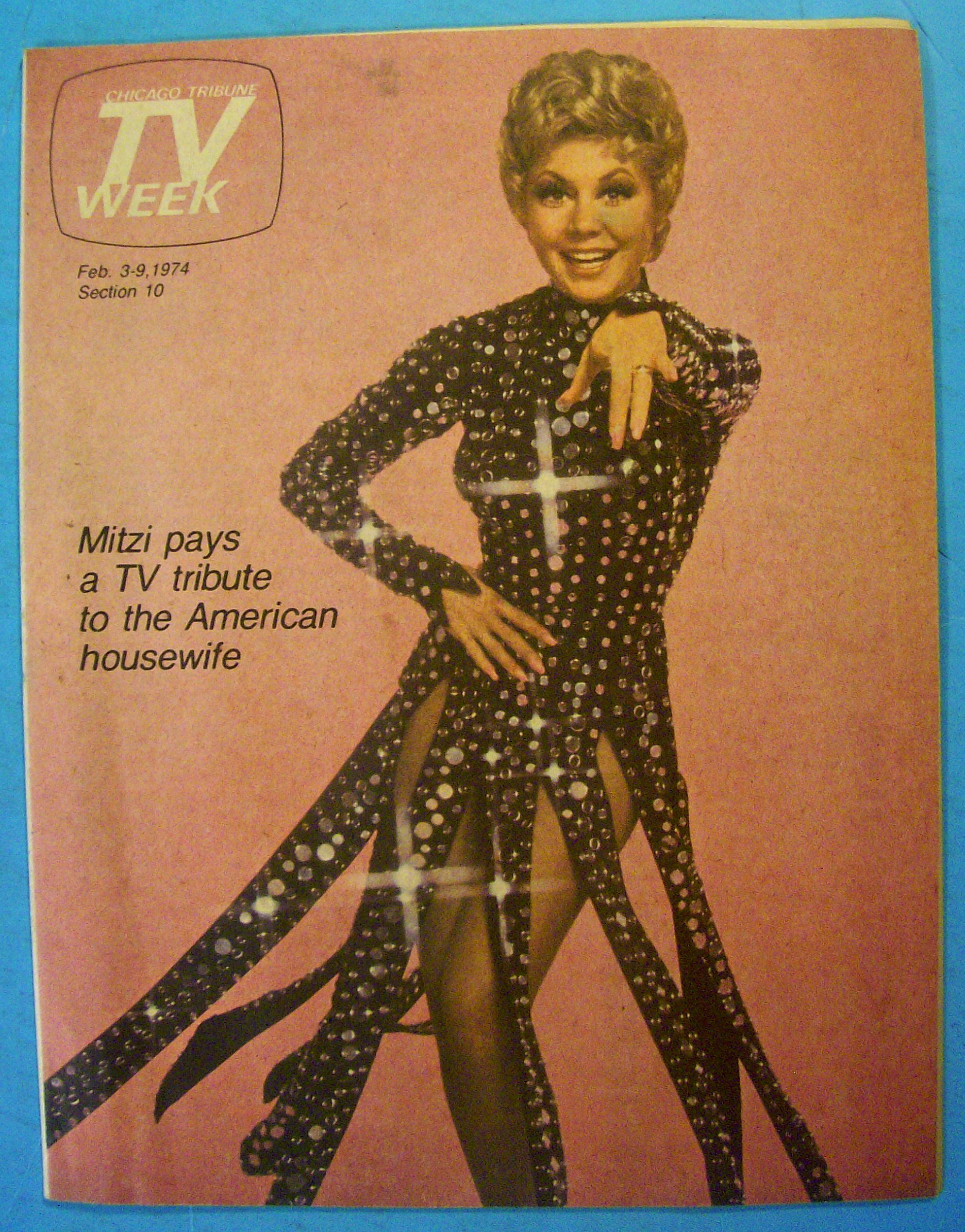TV Week February 3-9, 1974 Mitzi Gaynor