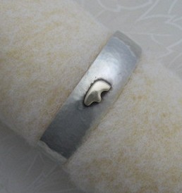 14K Gold Sterling Silver Vail BEAR Cuff  Signed Gary