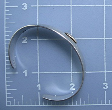14K Gold Sterling Silver Vail BEAR Cuff  Signed Gary