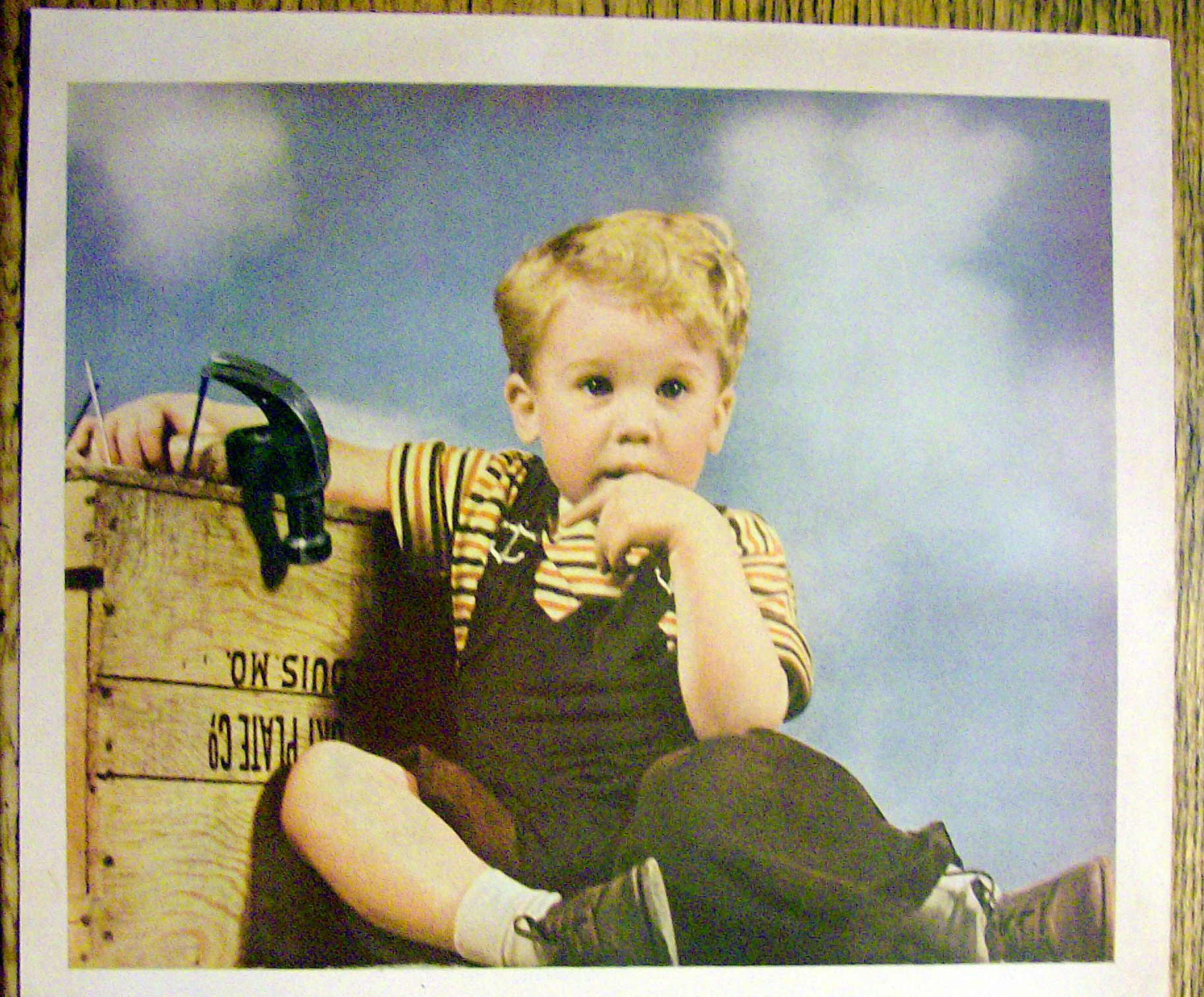 1935 Cream Of Wheat Cereal with Little Boy Sitting