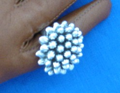 Sterling Silver LARGE Flower Ring Thailand