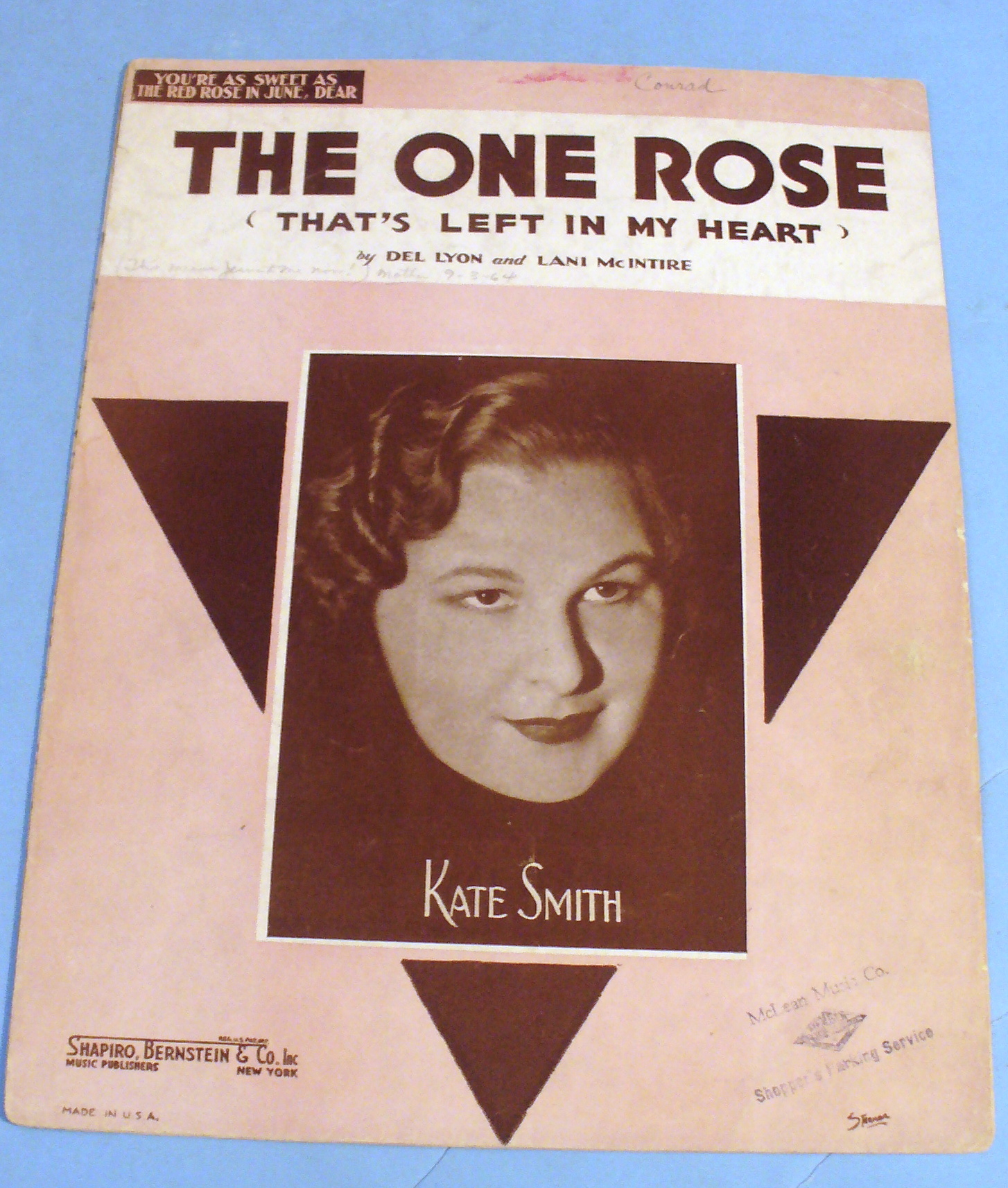 1936 The One Rose That's Left In My Heart - Kate Smith