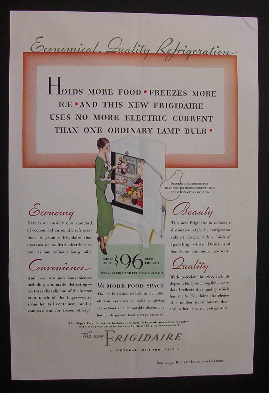 1933  The  New  Frigidaire