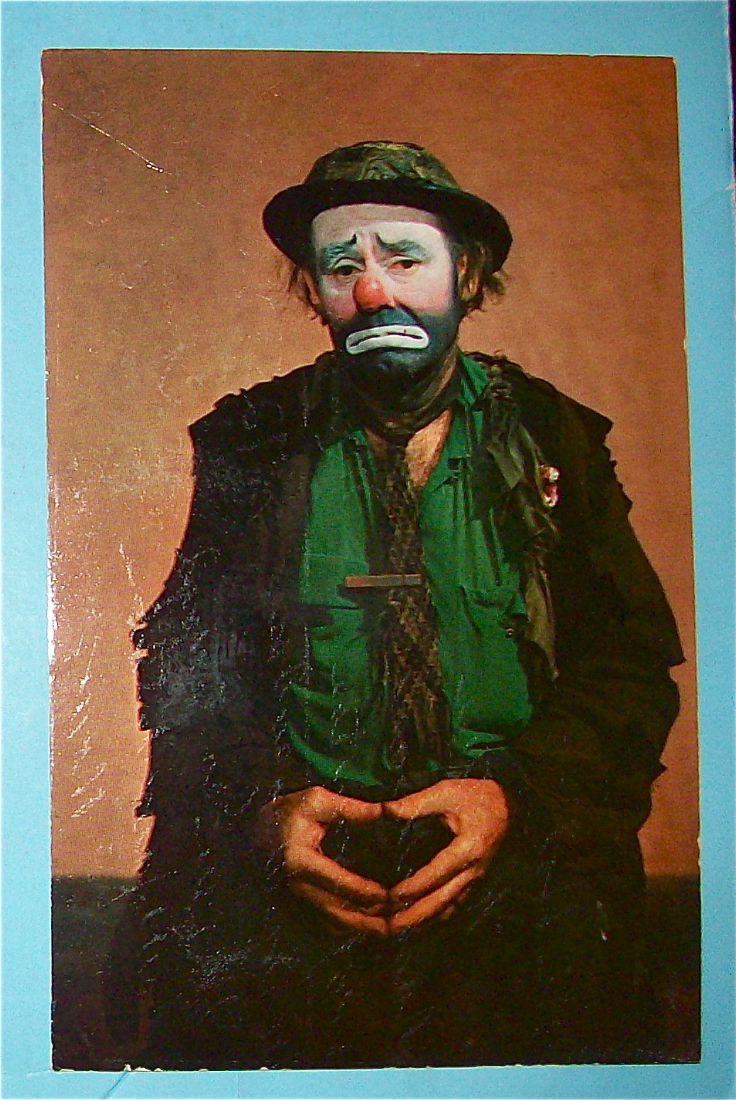 Emmett Kelly The Sad Faced Clown Postcard