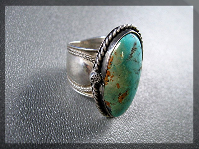 Sterling Silver Turquoise Hand Made  Ring