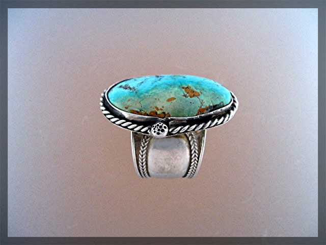 Sterling Silver Turquoise Hand Made  Ring