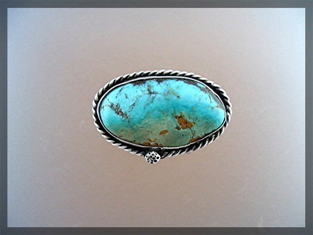 Sterling Silver Turquoise Hand Made  Ring