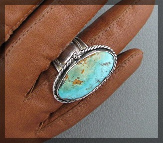 Sterling Silver Turquoise Hand Made Ring