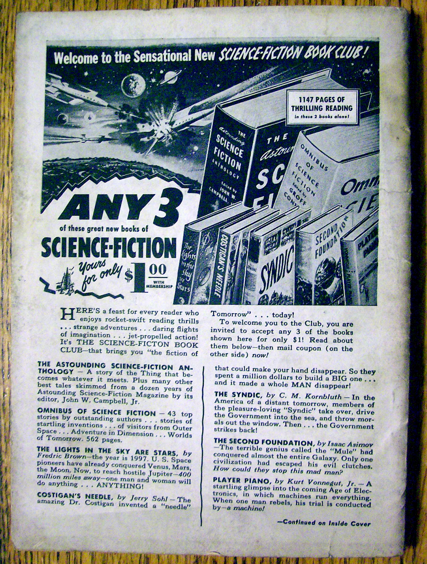Amazing Stories Magazine July 1954 Manhattan Miracle