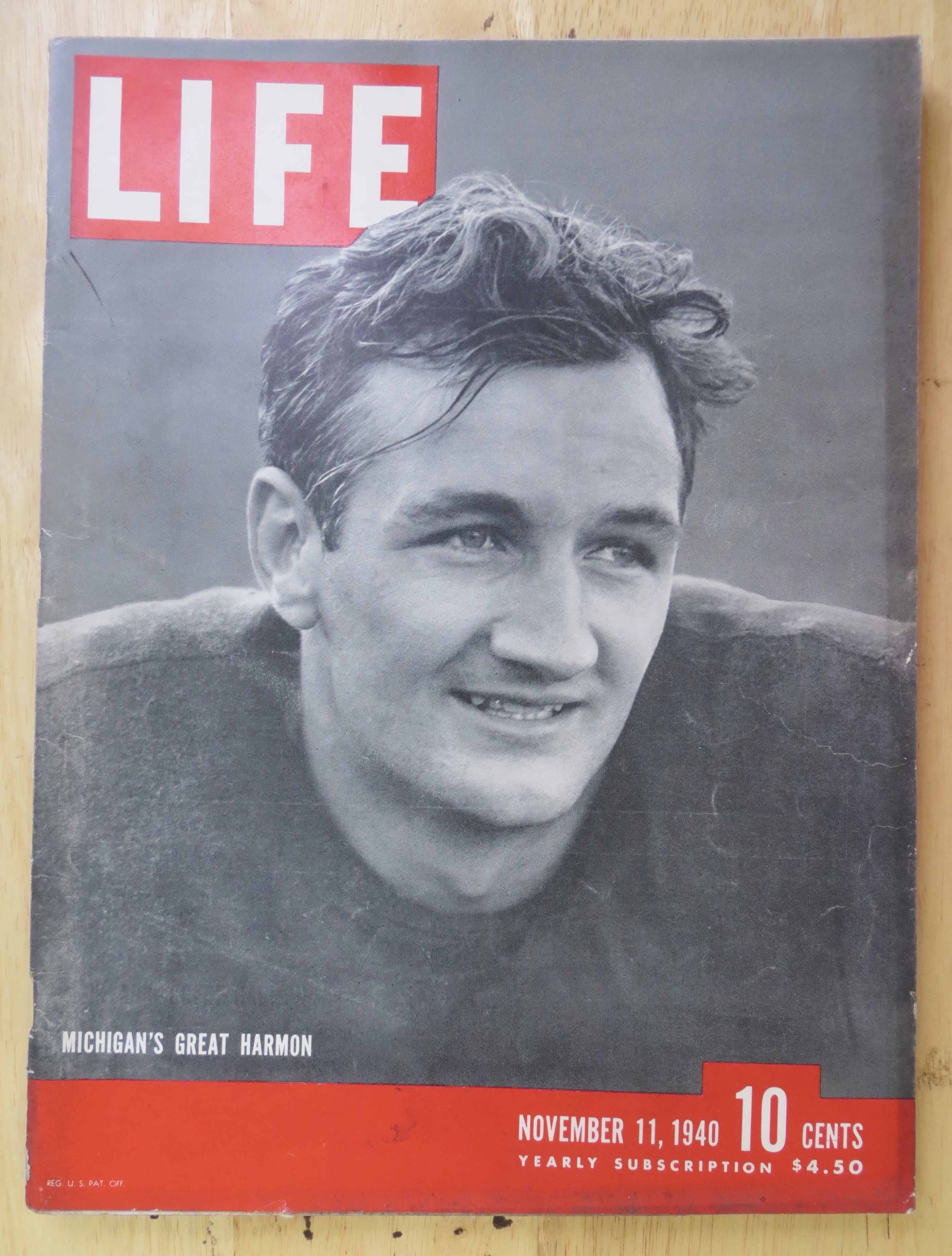 Life Magazine-November 11, 1940-Michigan's Great Harmon
