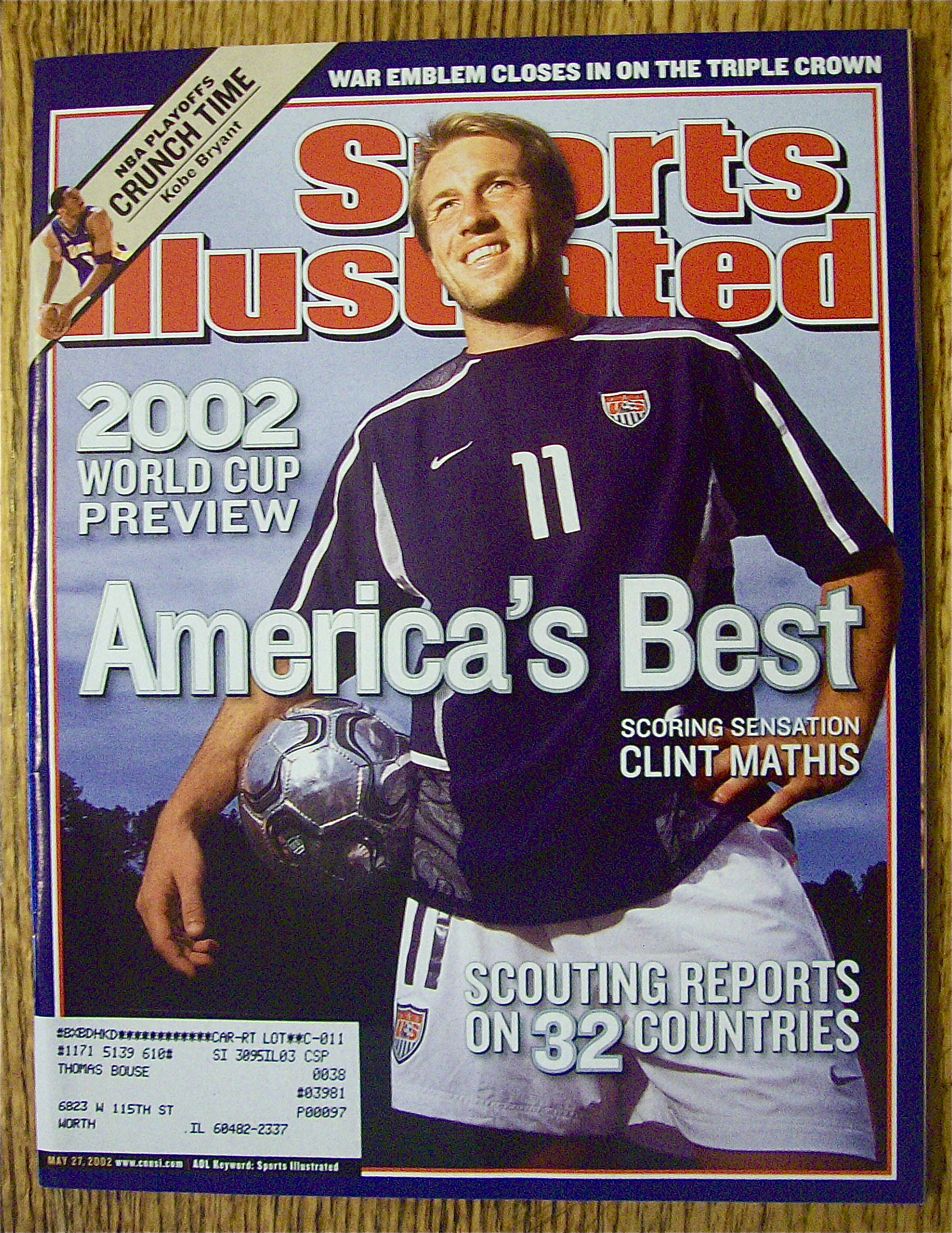 Sports Illustrated Magazine May 27, 2002 Clint Mathis