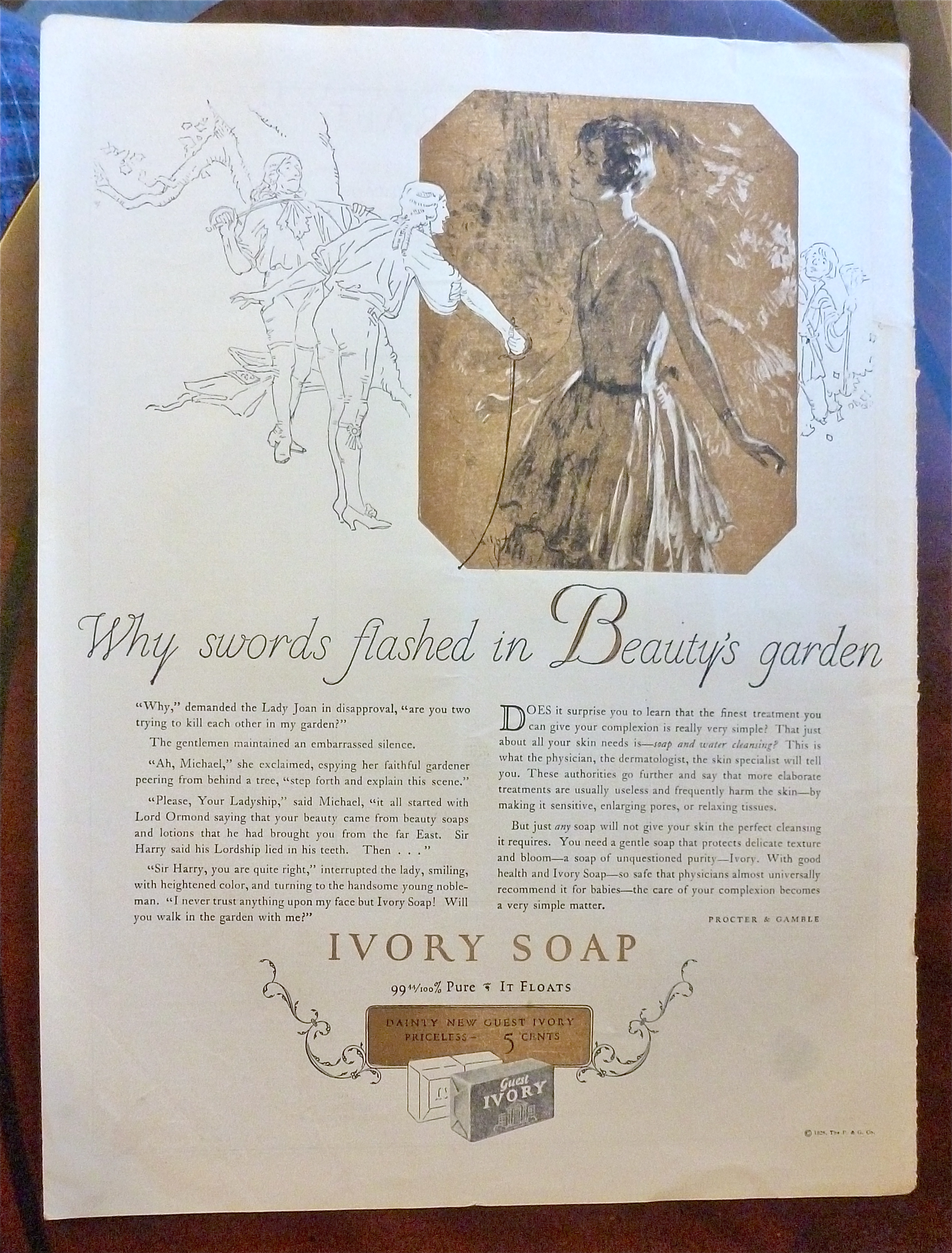 1926 Ivory Soap with Lovely Woman