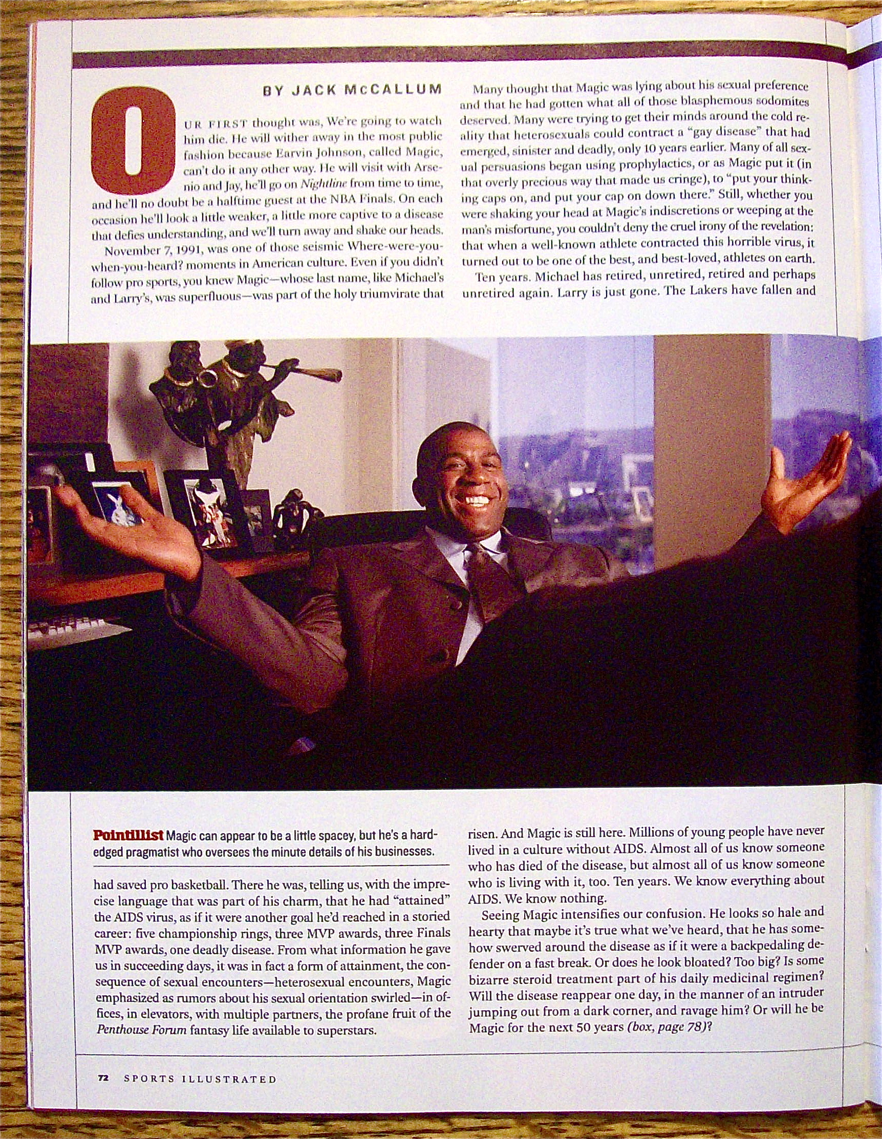 Sports Illustrated Magazine August 20, 2001 Magic J