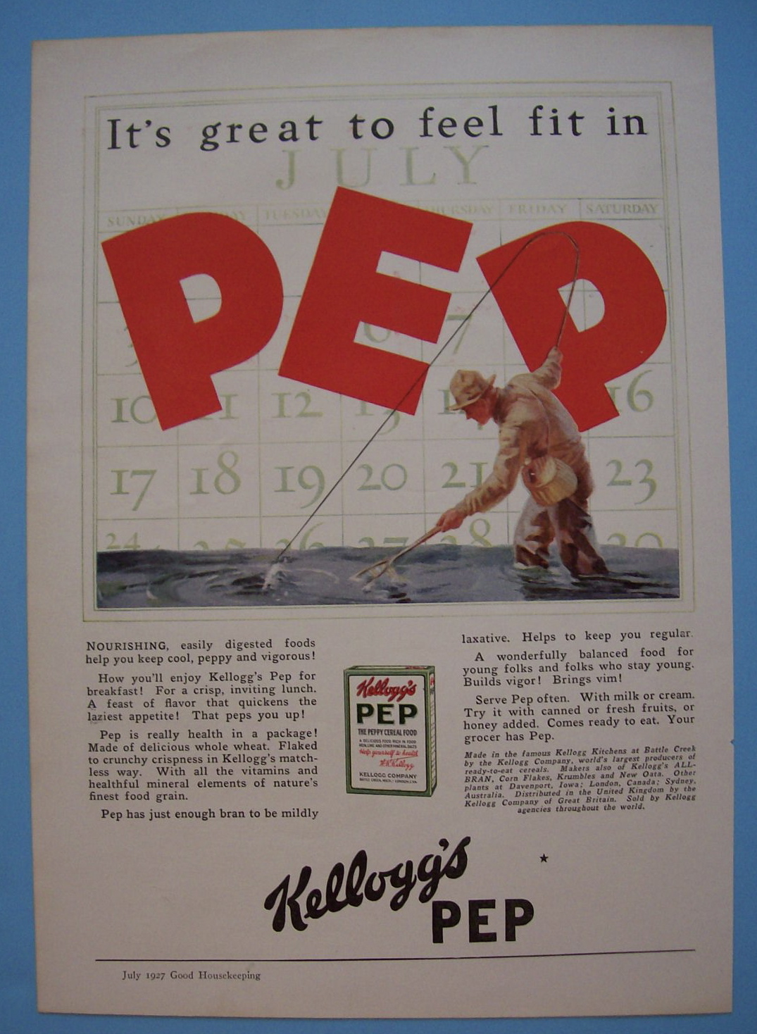 Vintage Ad: 1927 Kellogg's Pep
