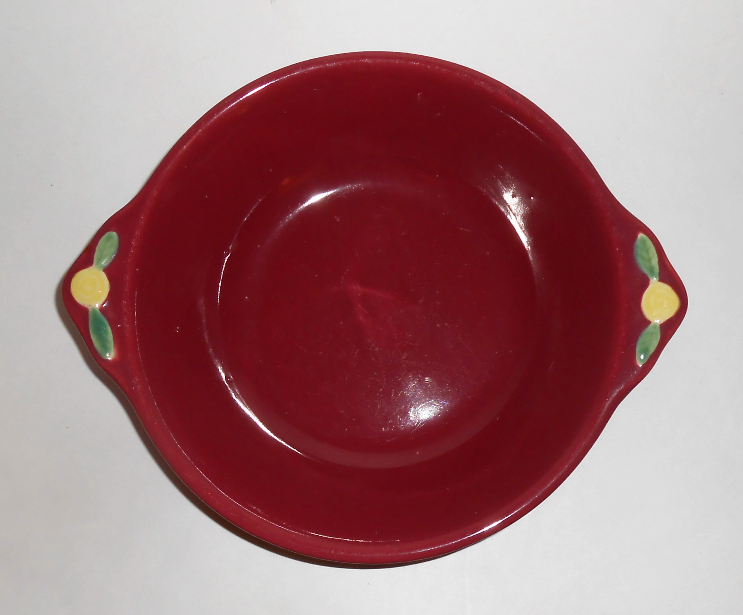 Coors Pottery Rosebud Red Vegetable Bowl!