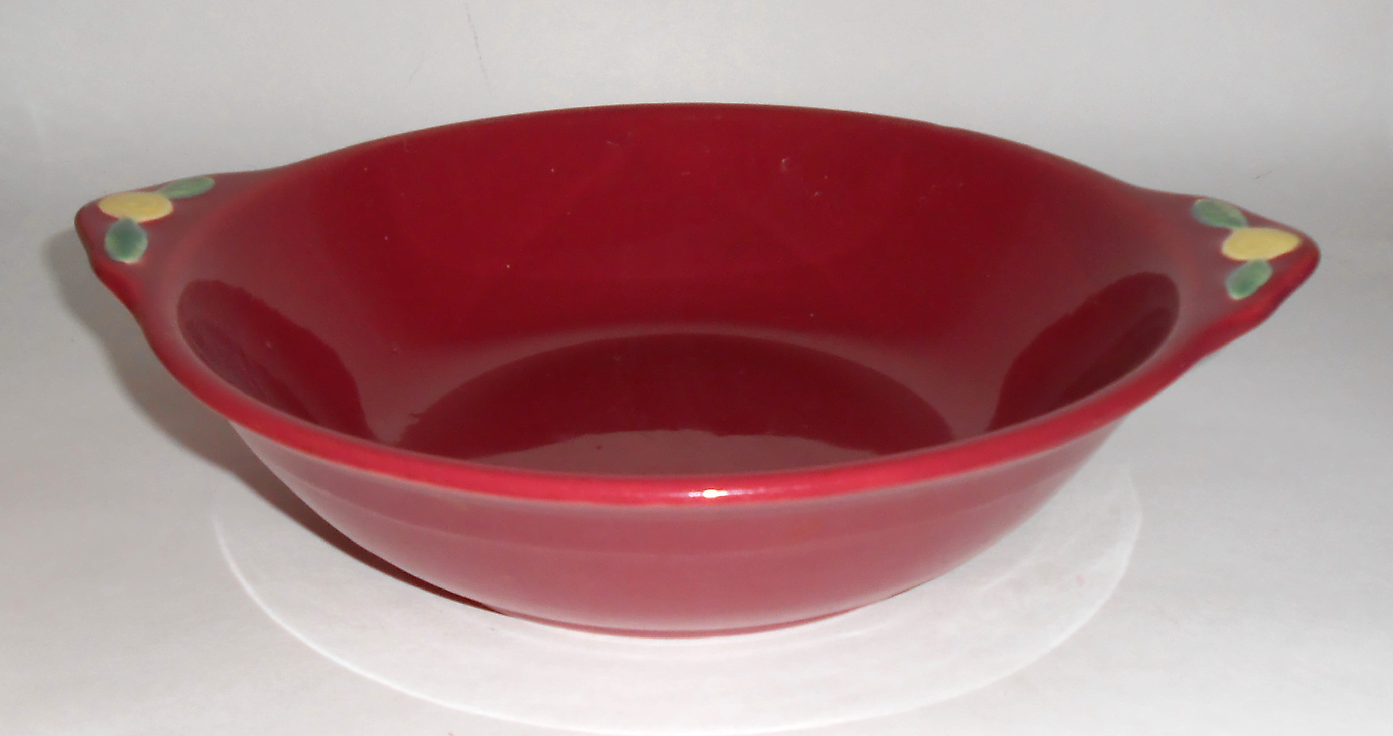 Coors Pottery Rosebud Red Vegetable Bowl!