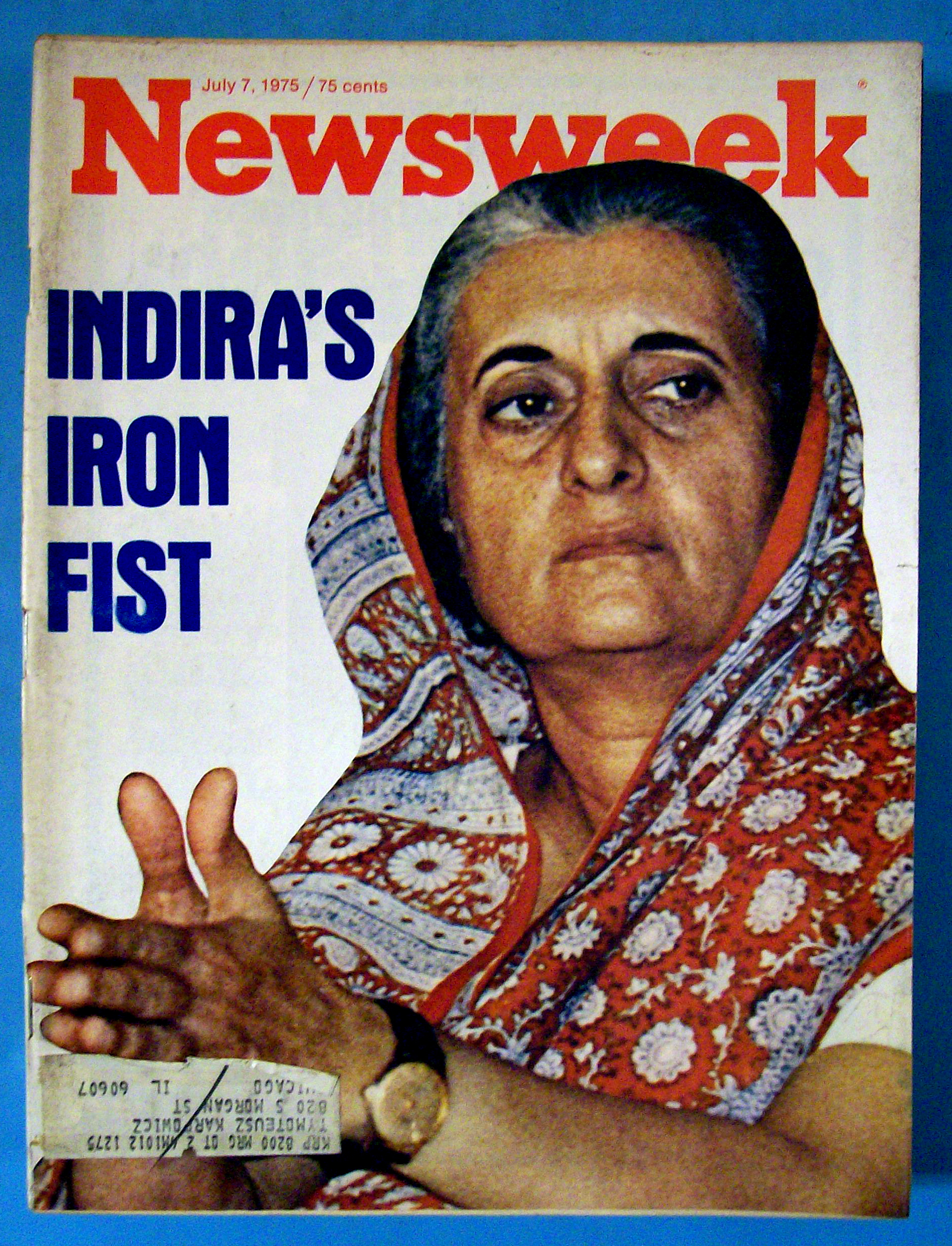 Newsweek Magazine - July 7, 1975 - Indira's Iron Fist