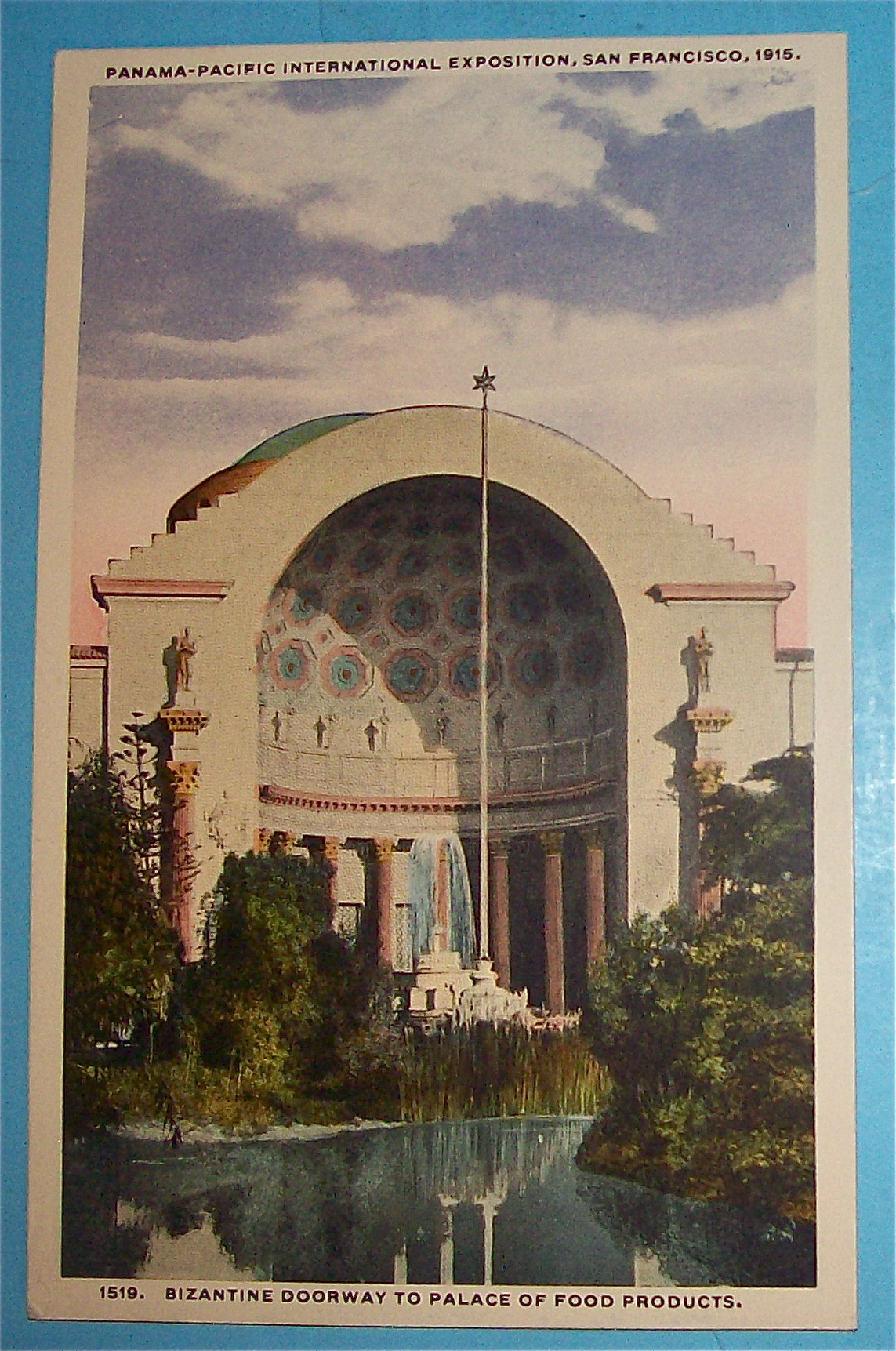 Bizantine Doorway To Palace Of Food Products Postcard