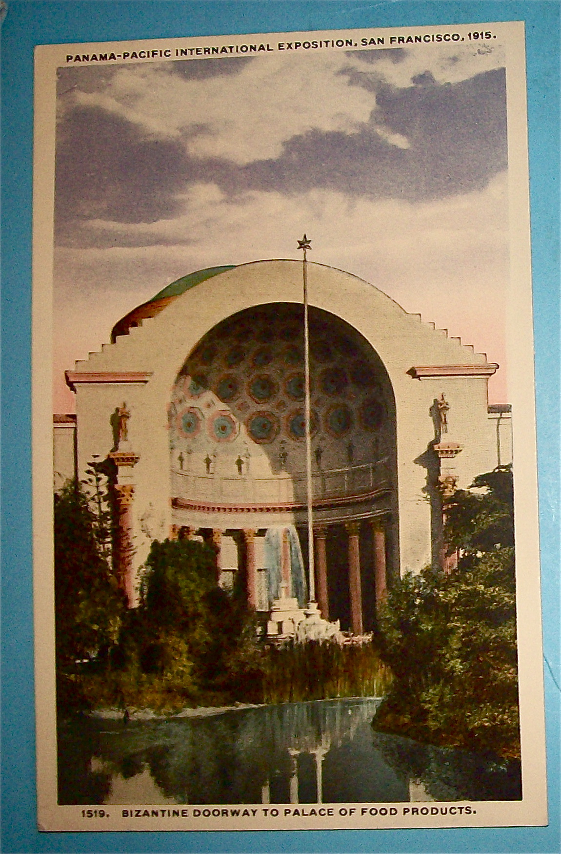 Bizantine Doorway To Palace Of Food Products Postcard