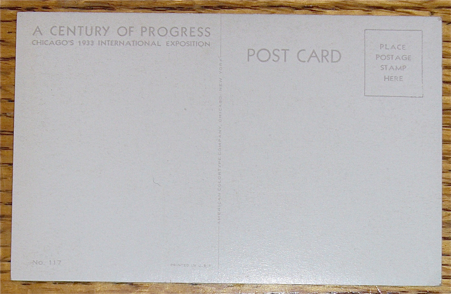 The Lincoln Group Postcard (Century Of Progress)