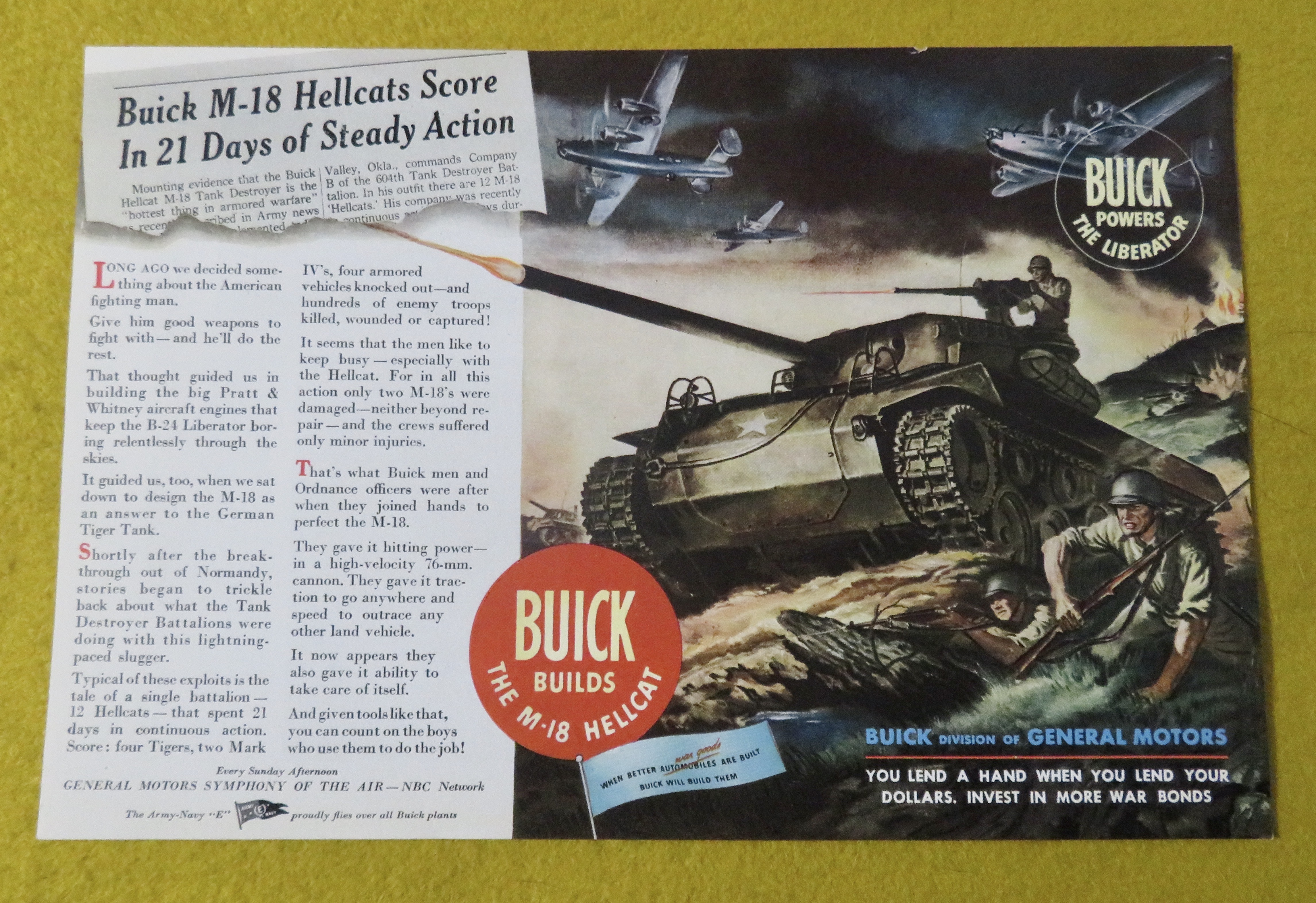 1945 Buick Automobile with M 18 Hellcats