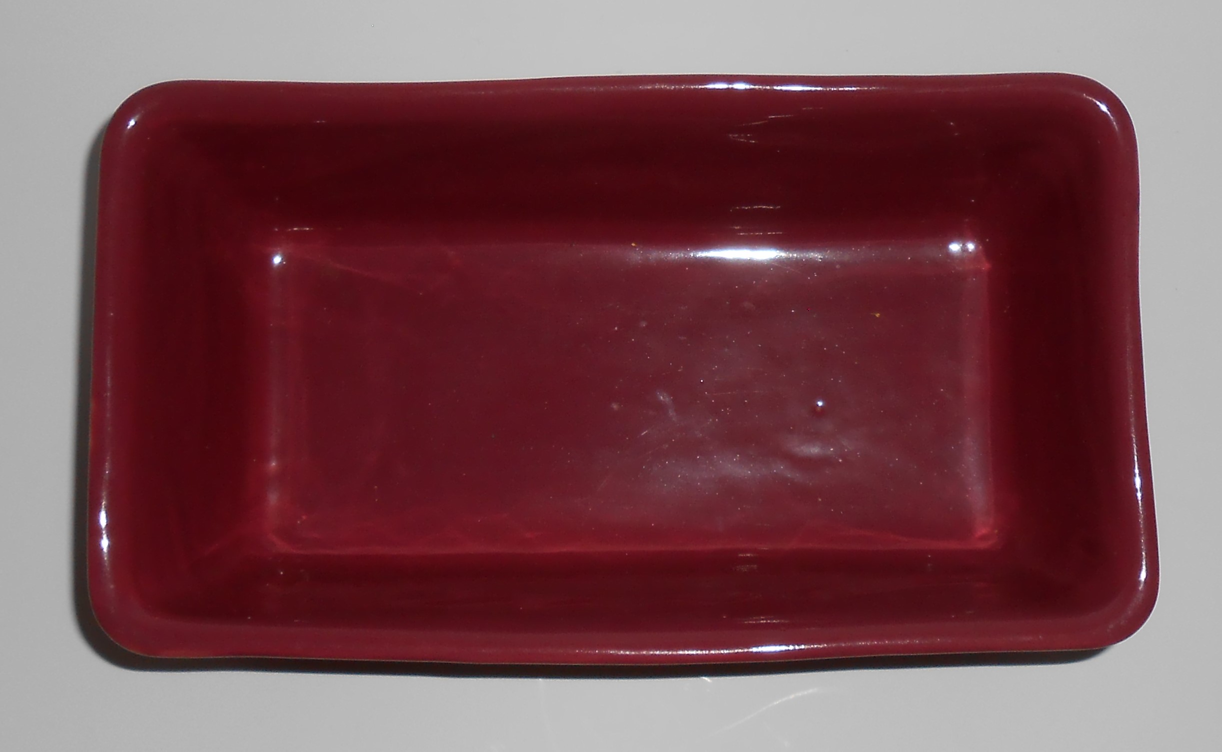 Coors Pottery Rosebud Red Loaf Pan