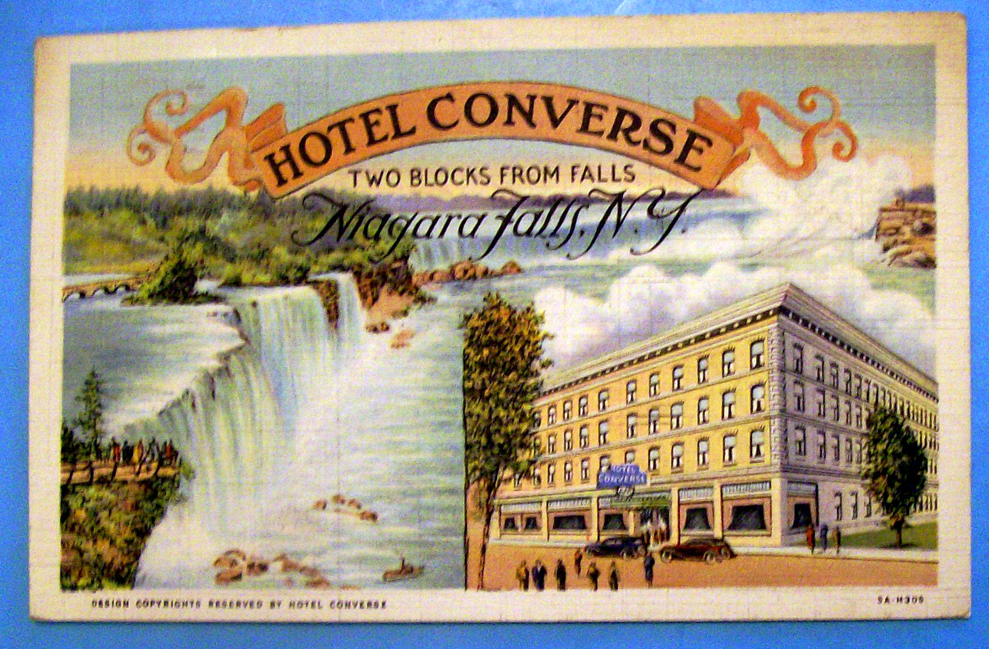 Hotel Converse, Niagara Falls, N.Y. Postcard
