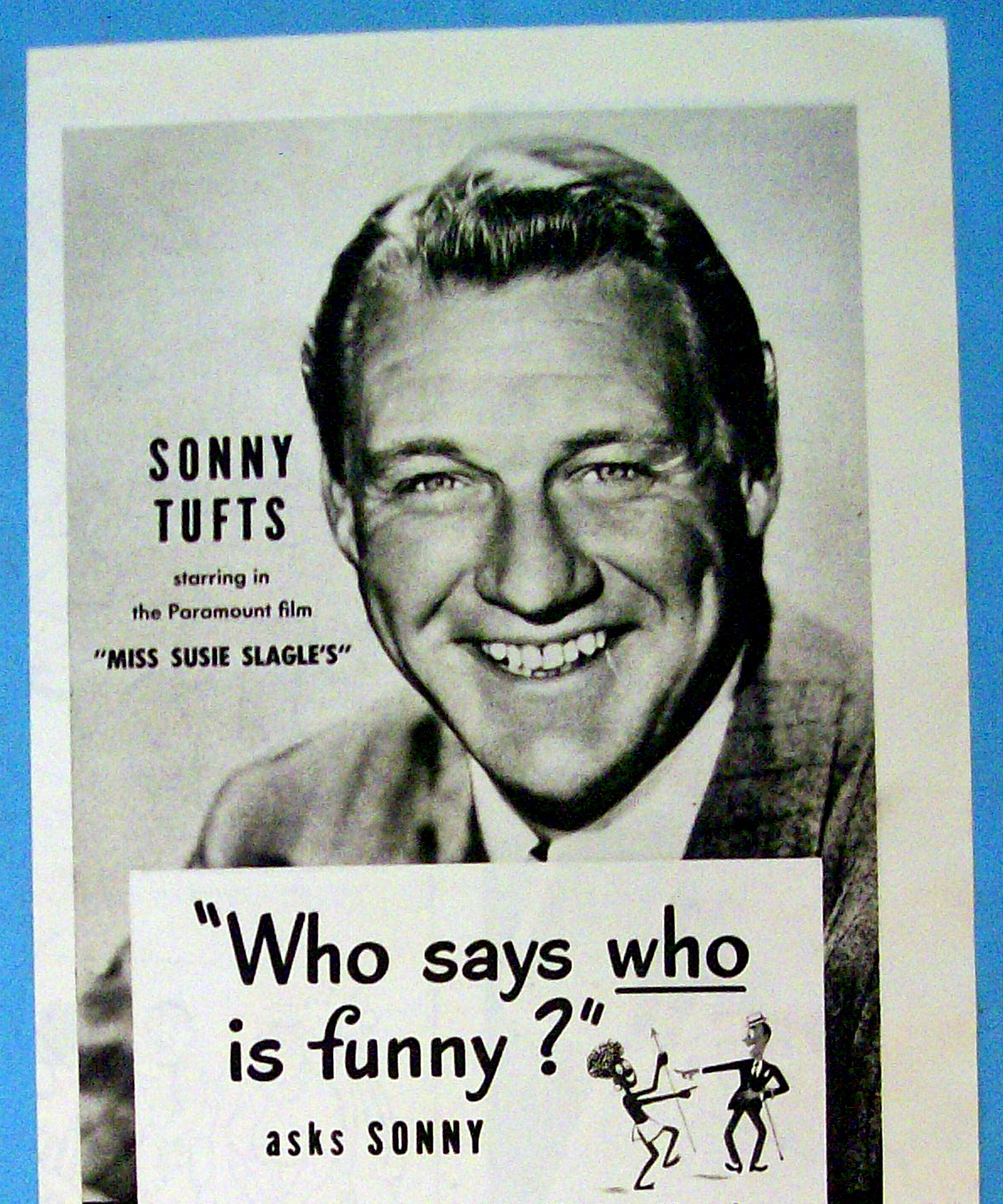 Vintage Ad: 1946 Fleers Peppermint Gum w/Sonny Tufts