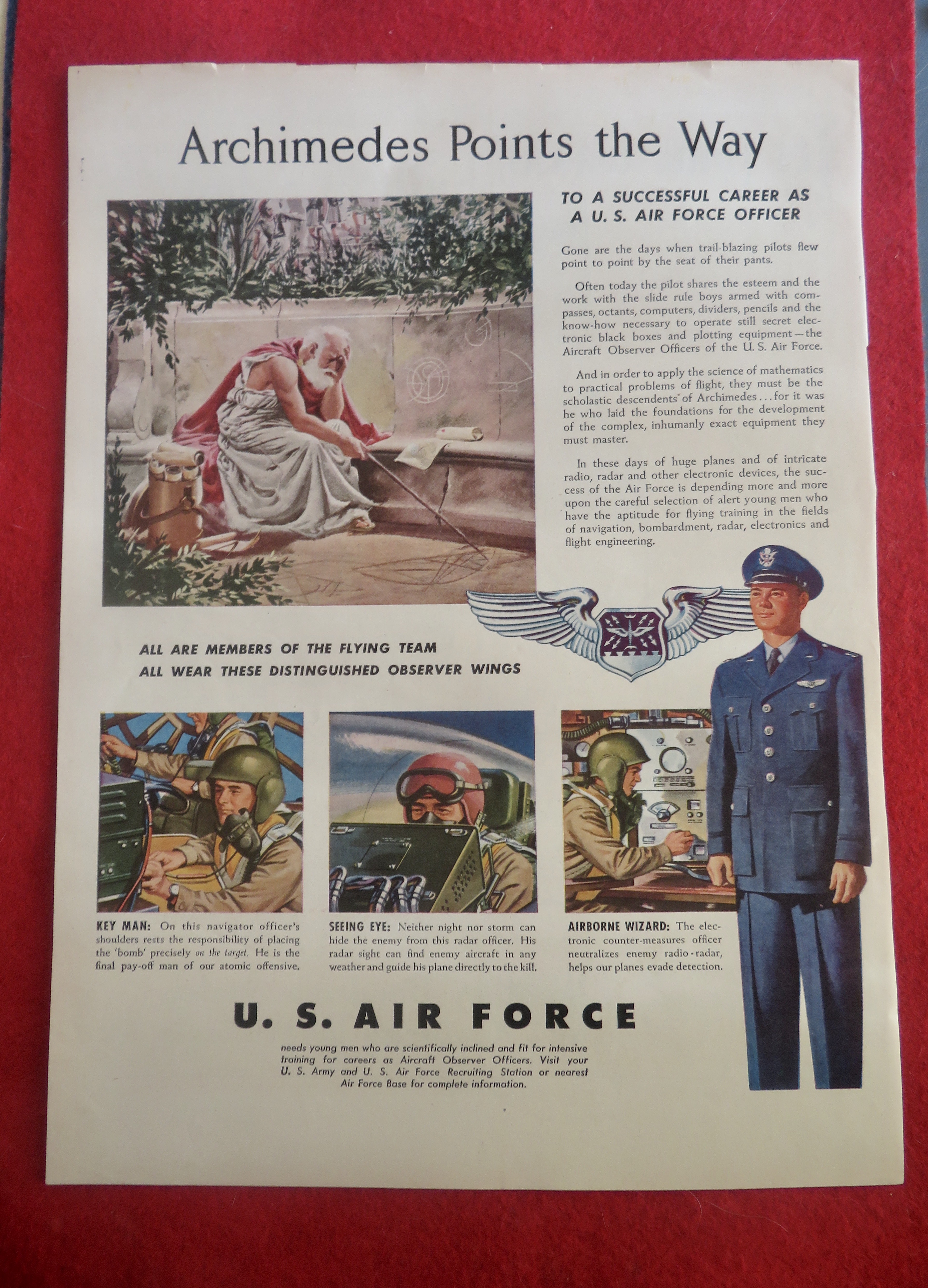 1950's U. S Air Force with Archimedes Points The Way