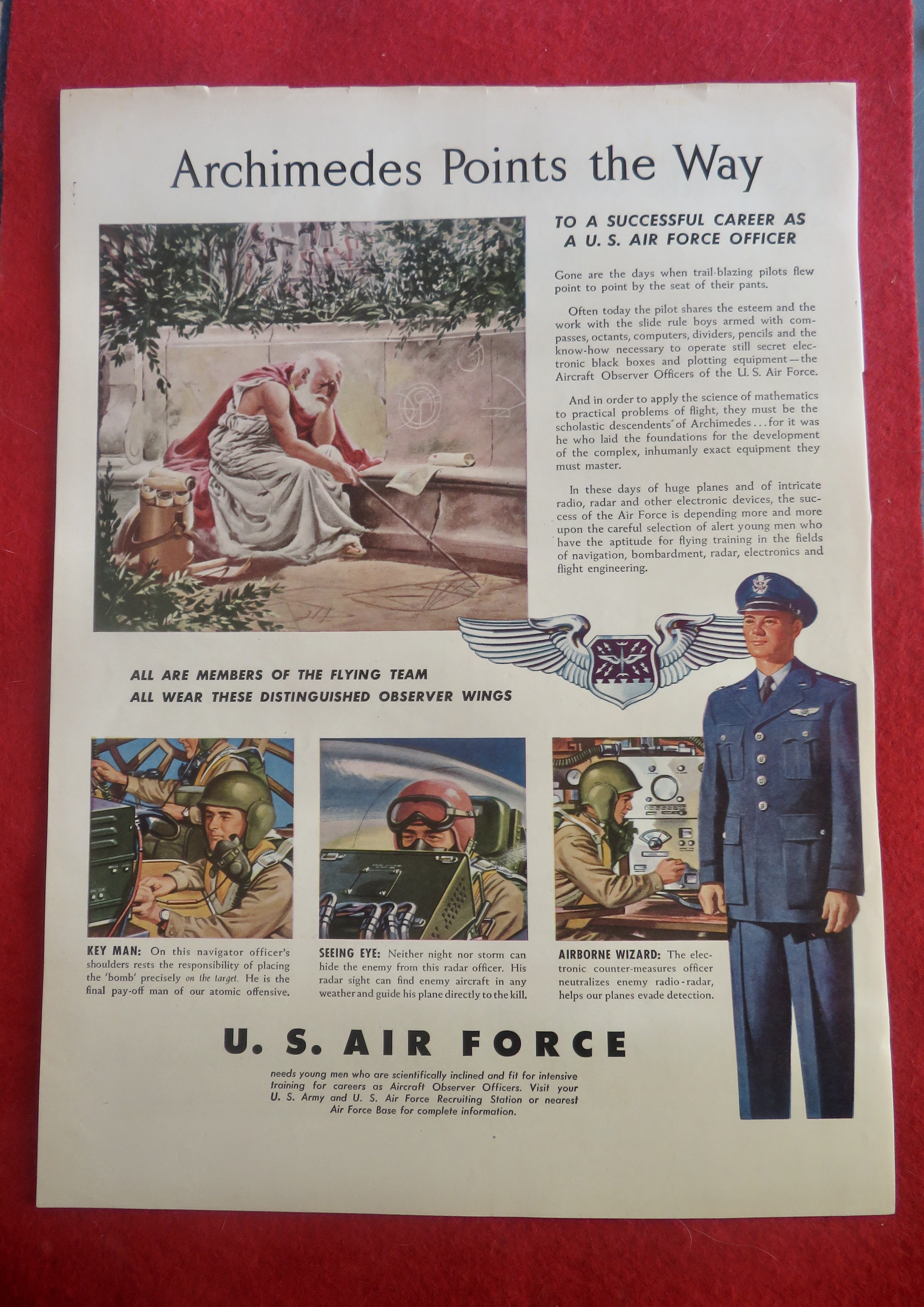 1950's U. S Air Force with Archimedes Points The Way