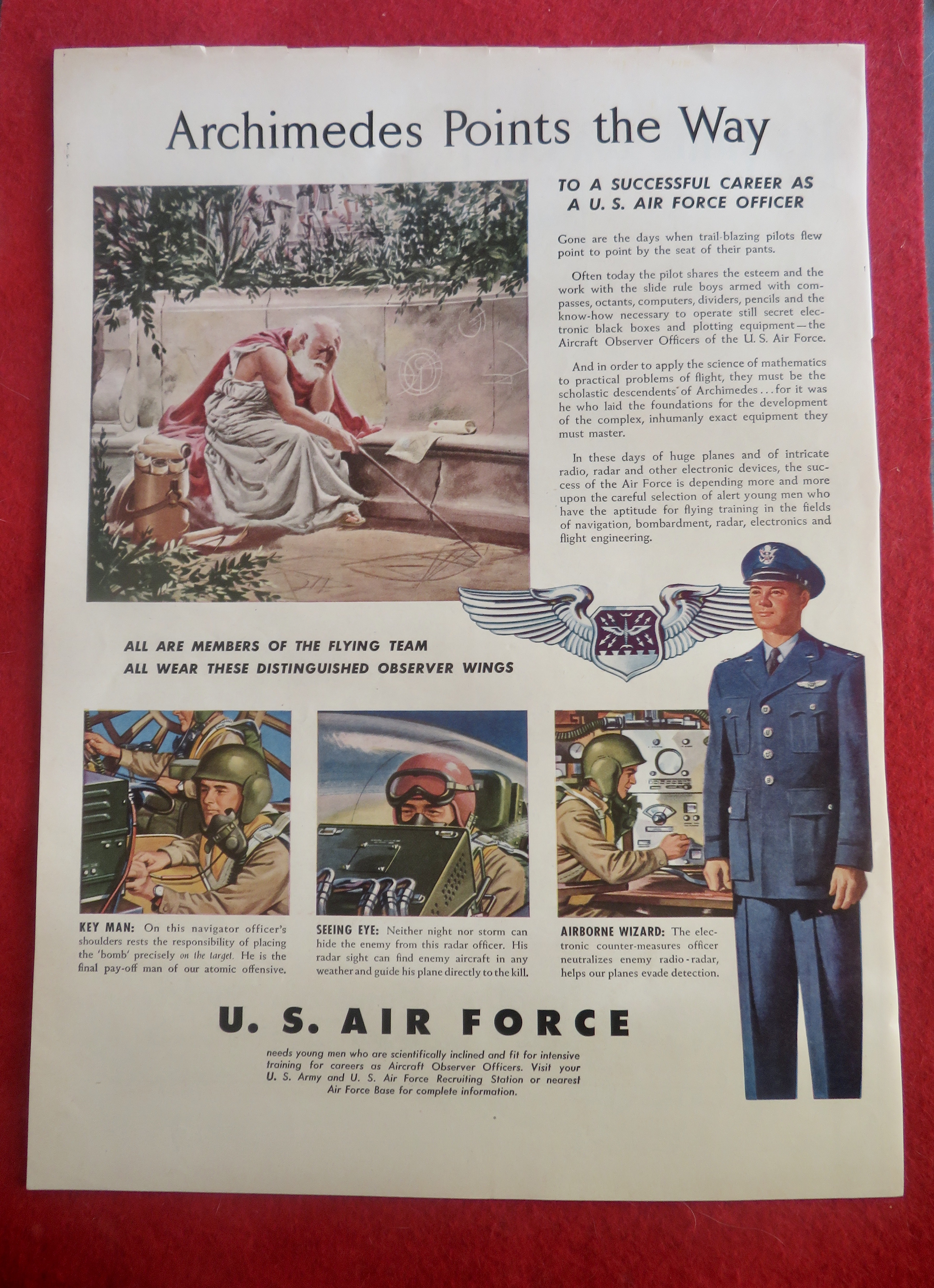 1950's U. S Air Force with Archimedes Points The Way
