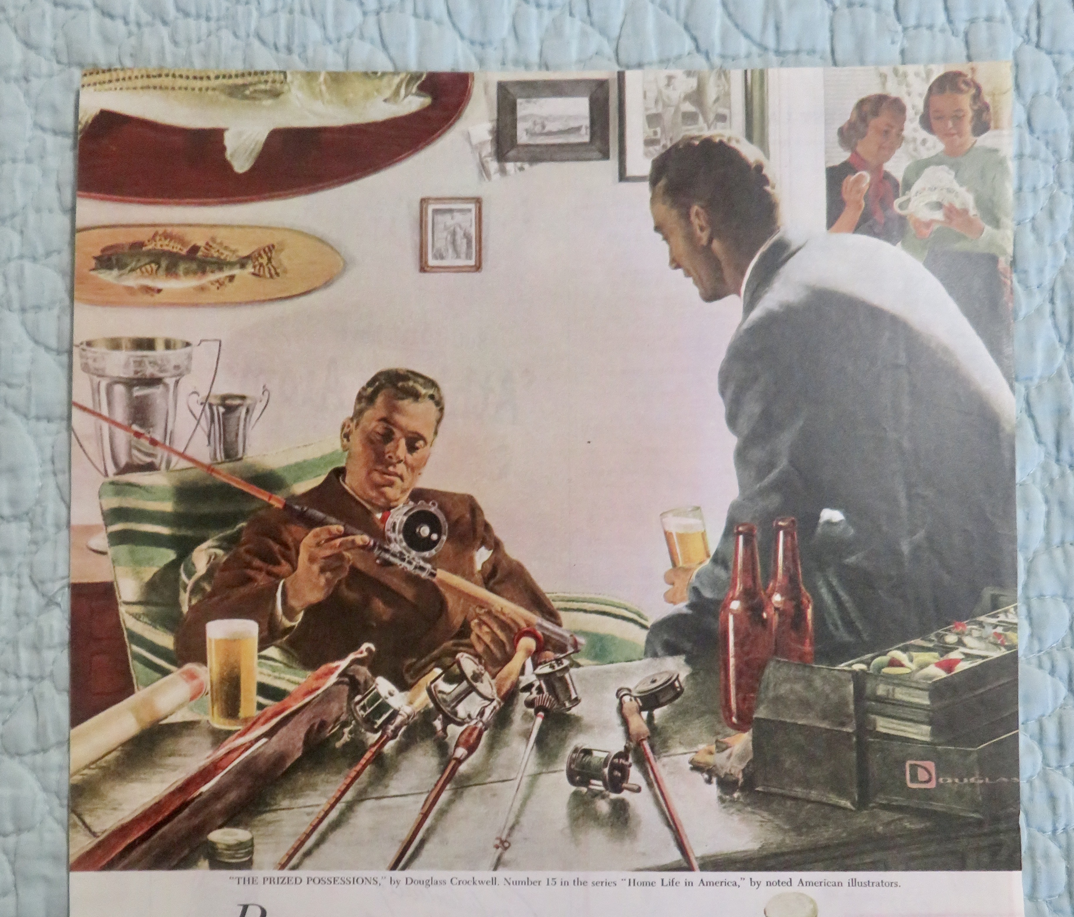 1948 Beer Belongs with Prized Possessions By Crockwell