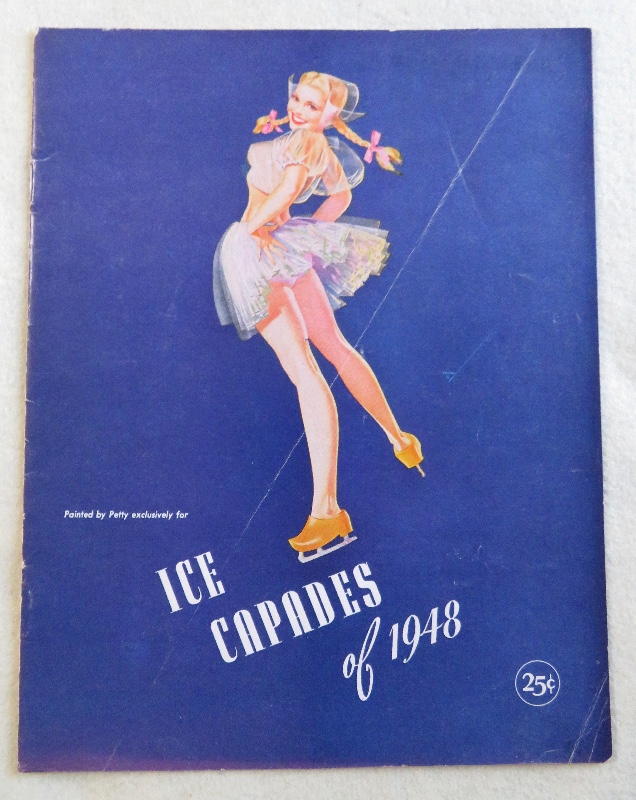 Original 1948 Sexy George Petty Pin Up Girl Ice Capades Program